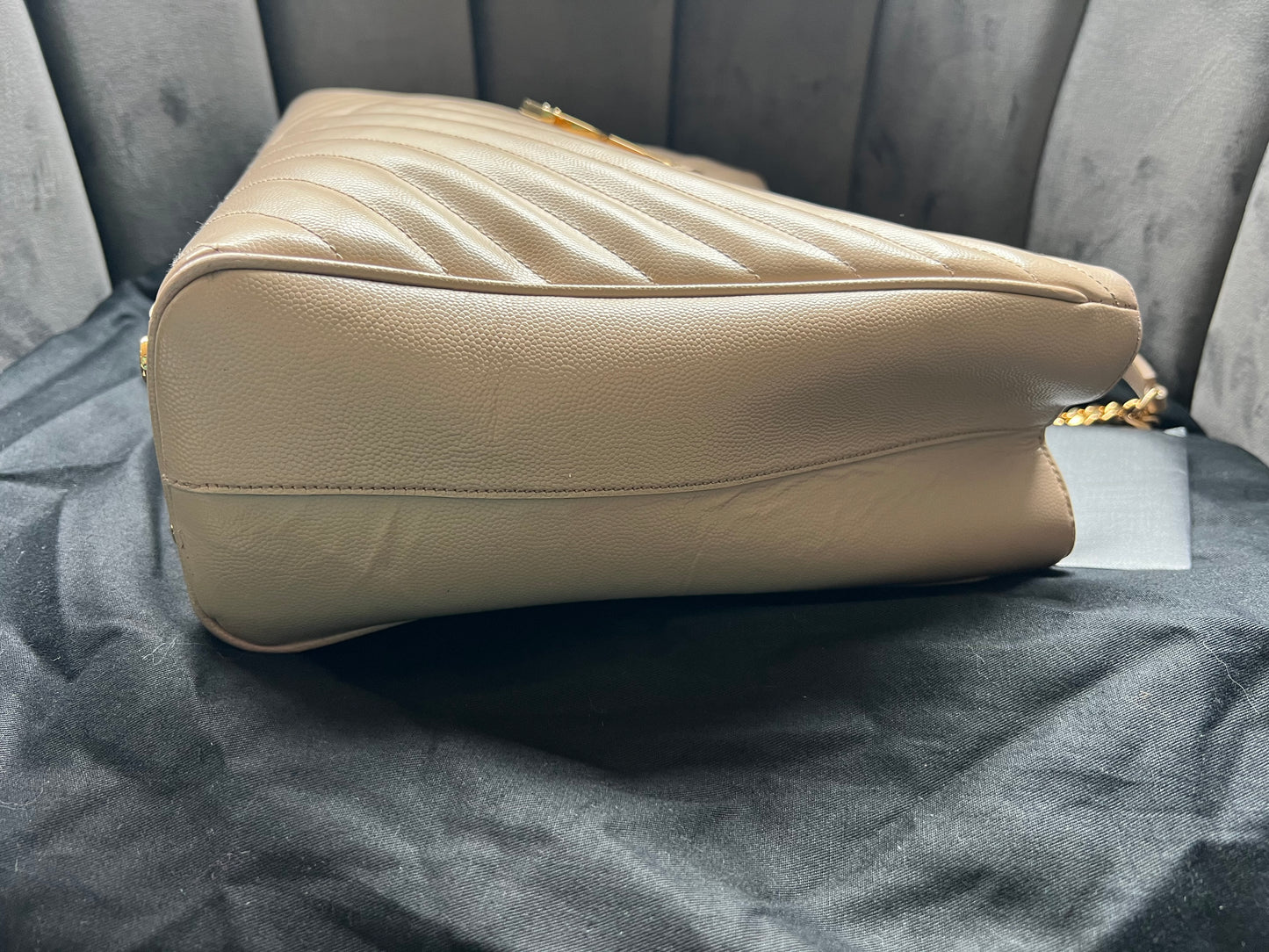 YSL Shoulder Monogram Shopping Tote Bag