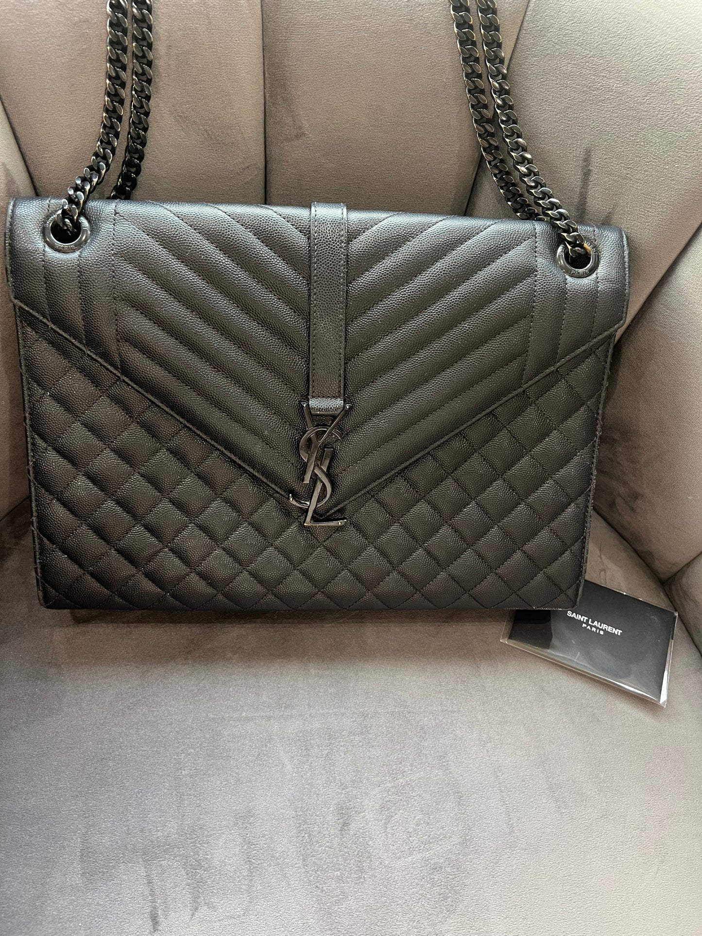 YSL Large Mixed Matelasse Shoulder Bag