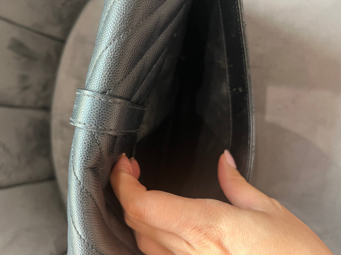 YSL Large Mixed Matelasse Shoulder Bag