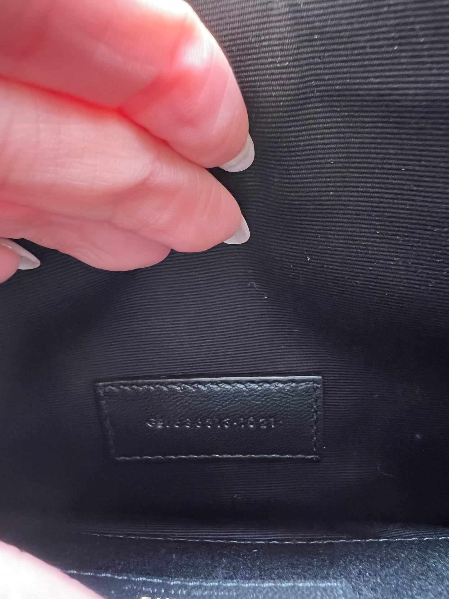 Saint Laurent Caviar Black Wristlet