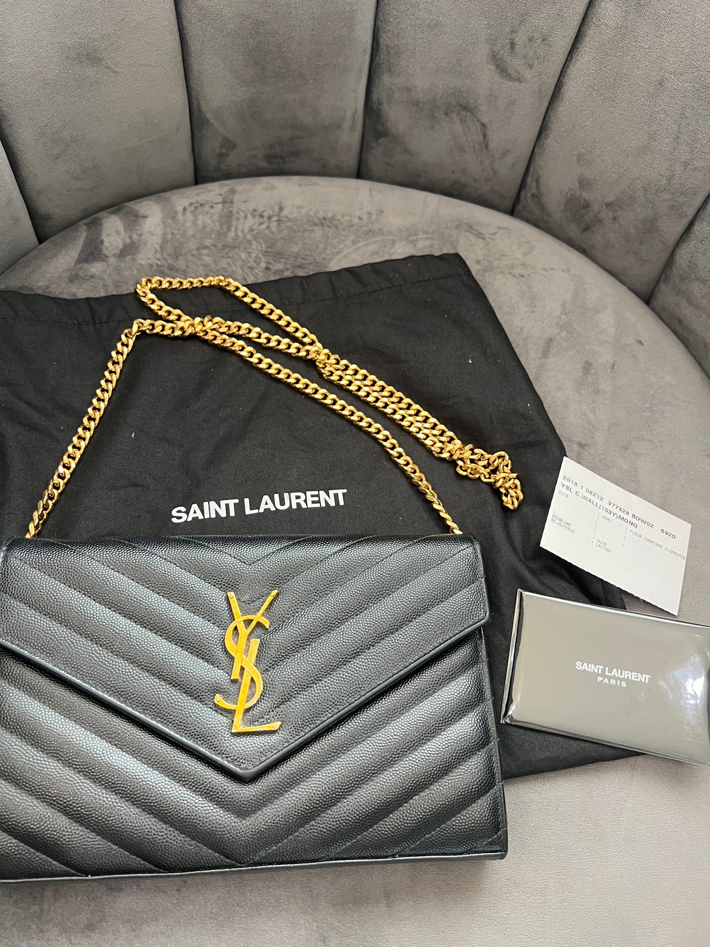 Yves Saint Laurent Cassandre envelope flap crossbody