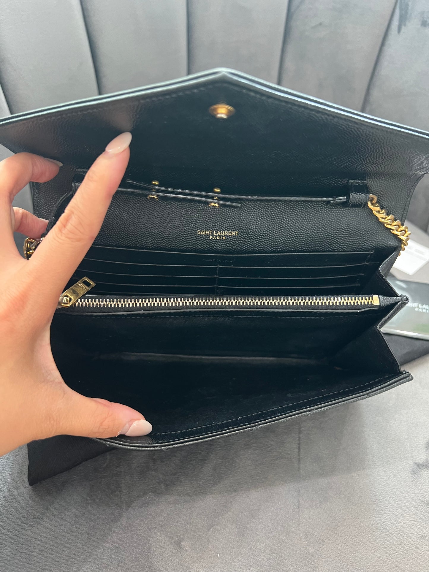 Yves Saint Laurent Cassandre envelope flap crossbody