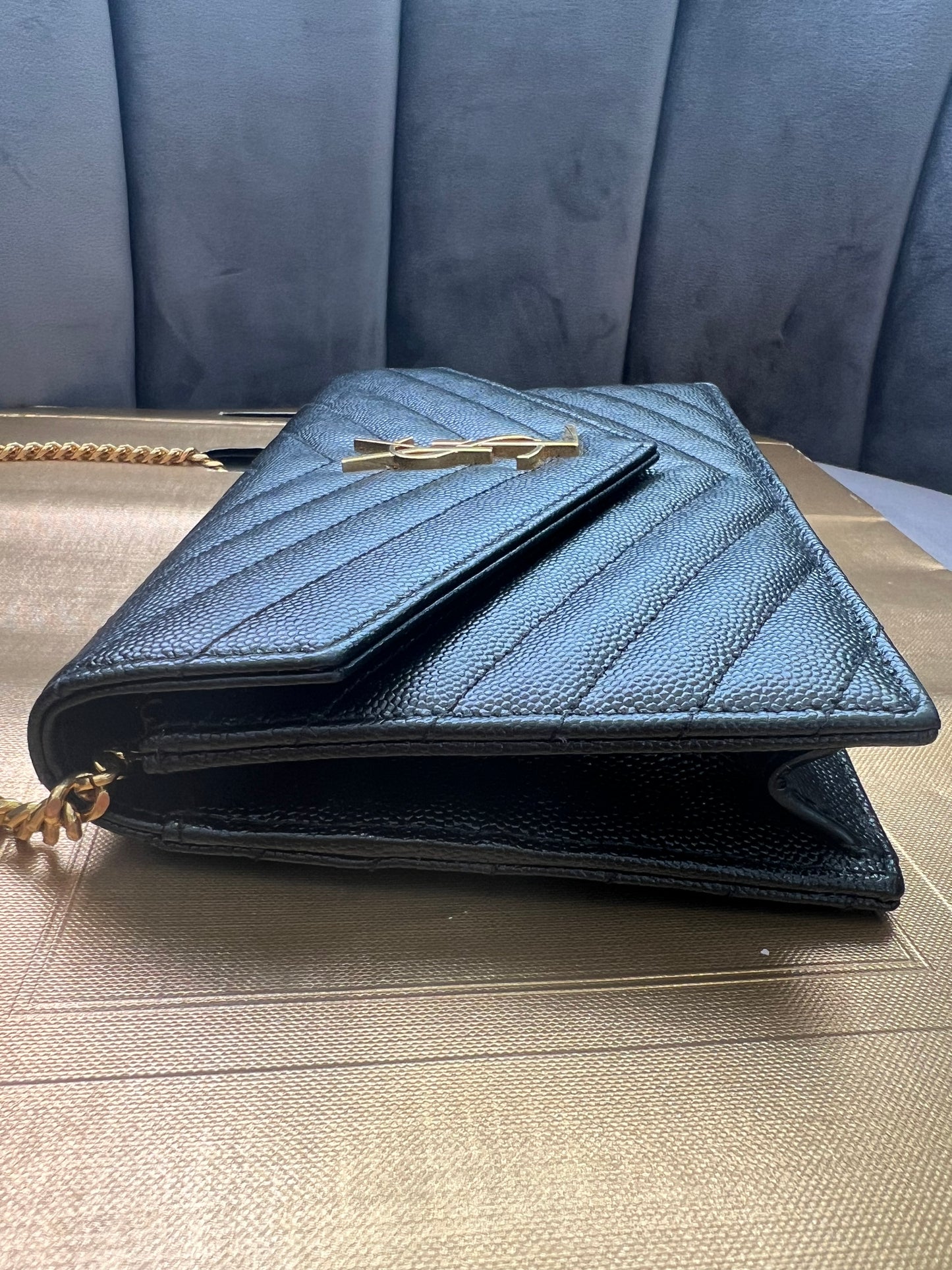 Yves Saint Laurent Cassandre envelope flap crossbody bag