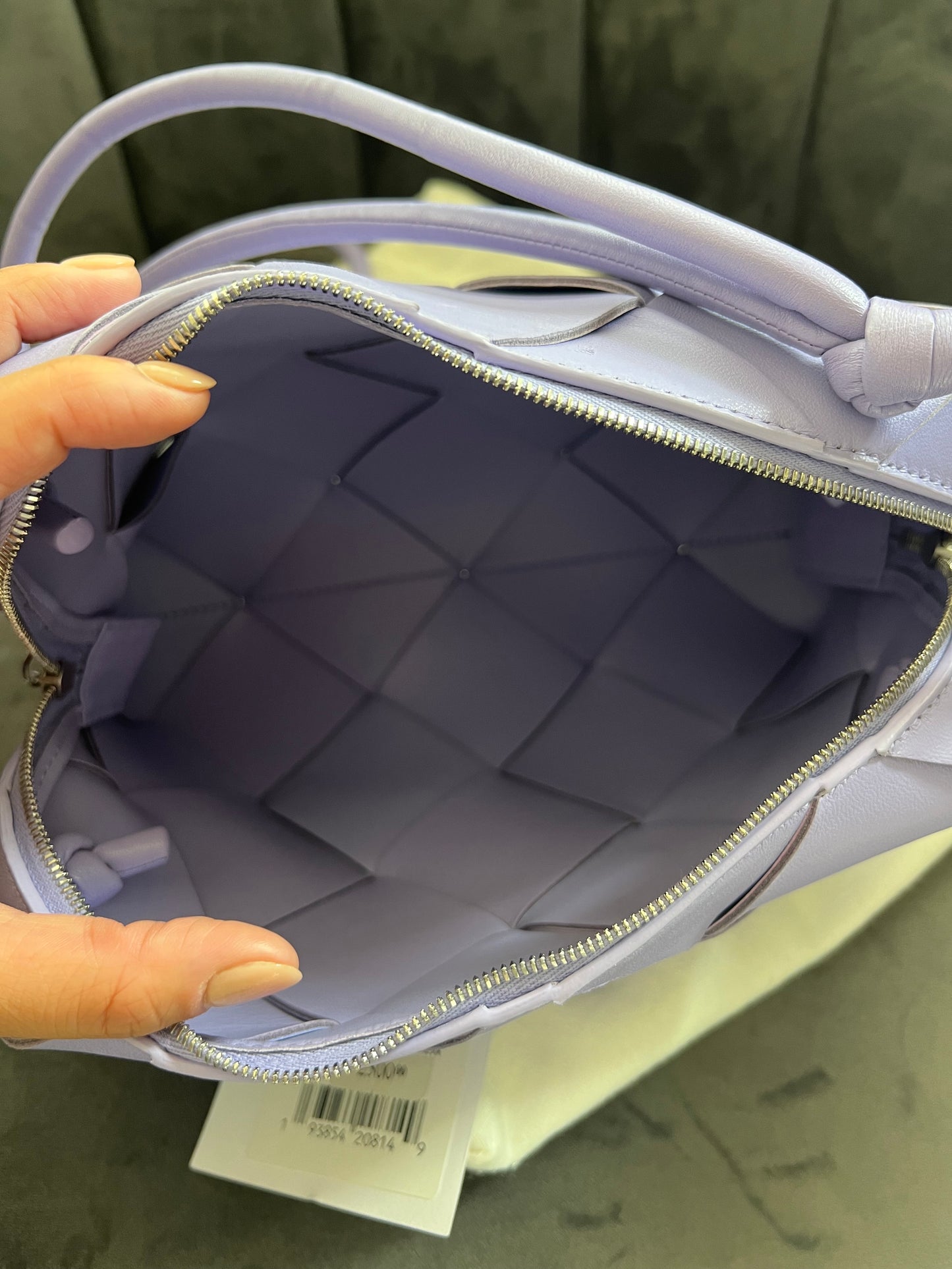 Bottega Veneta Intrecciato Cassette Camera Bag in Wisteria