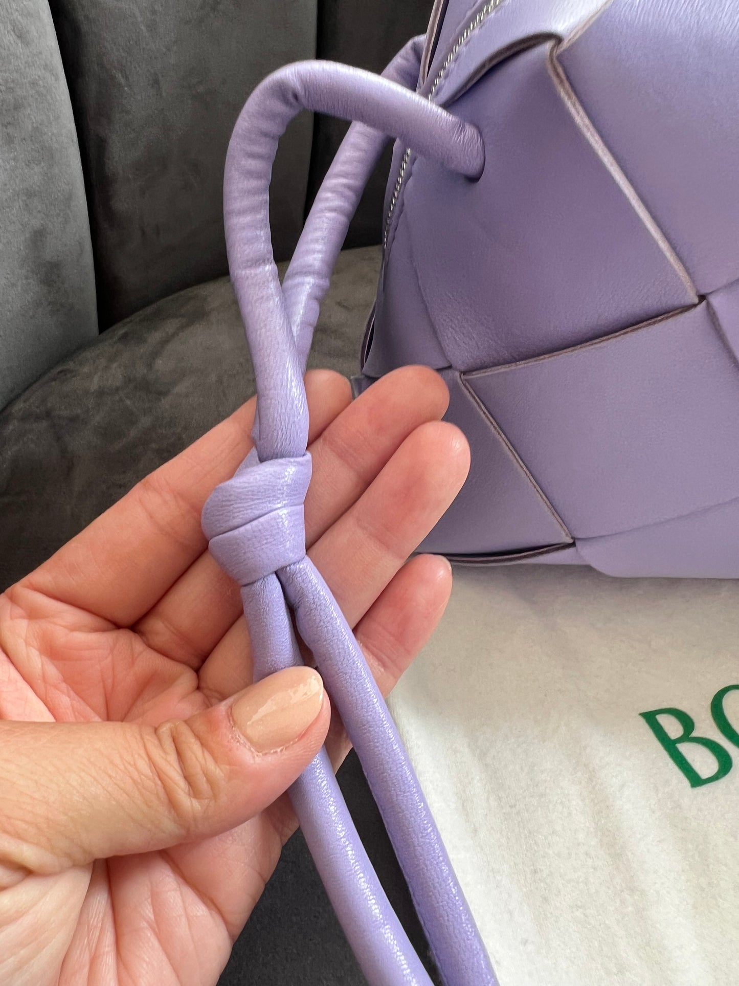 Bottega Veneta Intrecciato Cassette Camera Bag in Wisteria