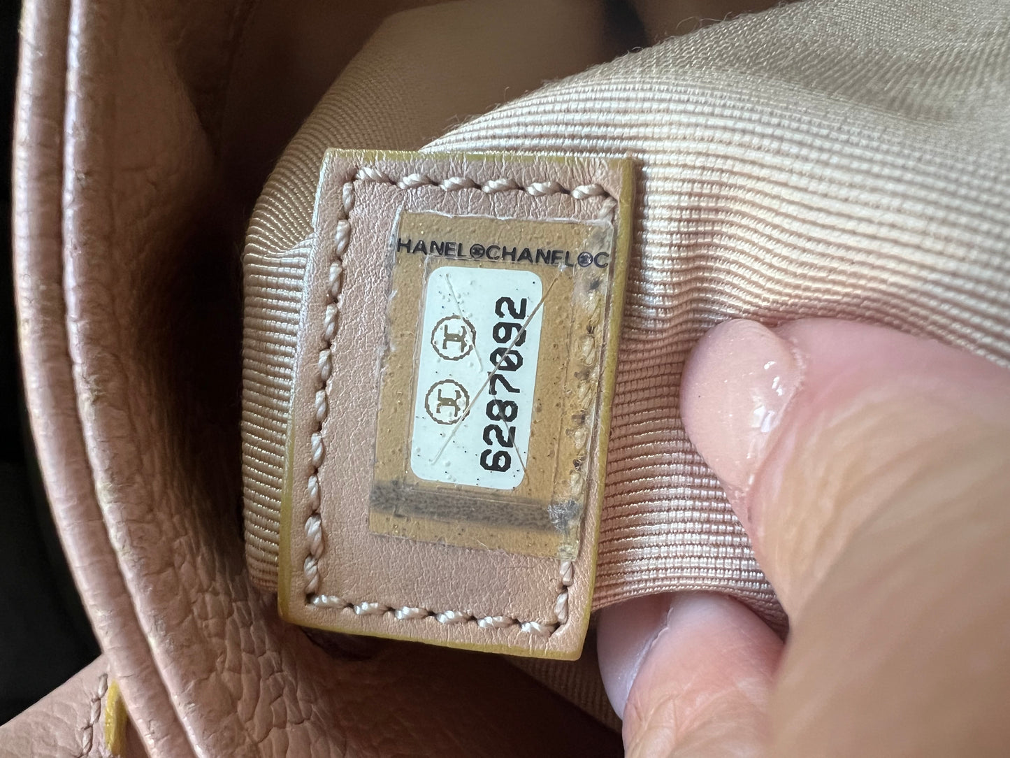 Vintage Chanel Cerf Tote beige