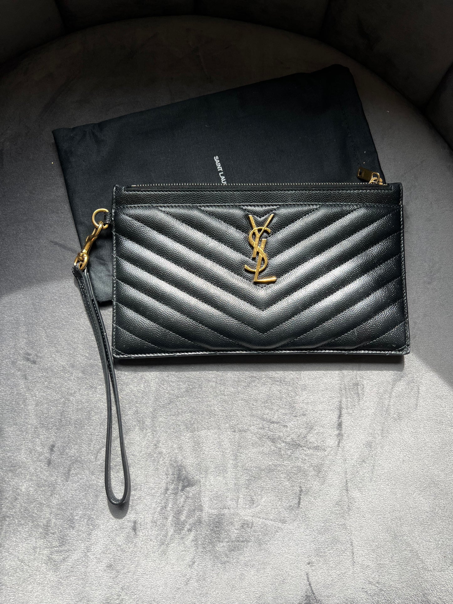 Saint Laurent Cassandre Wristlet