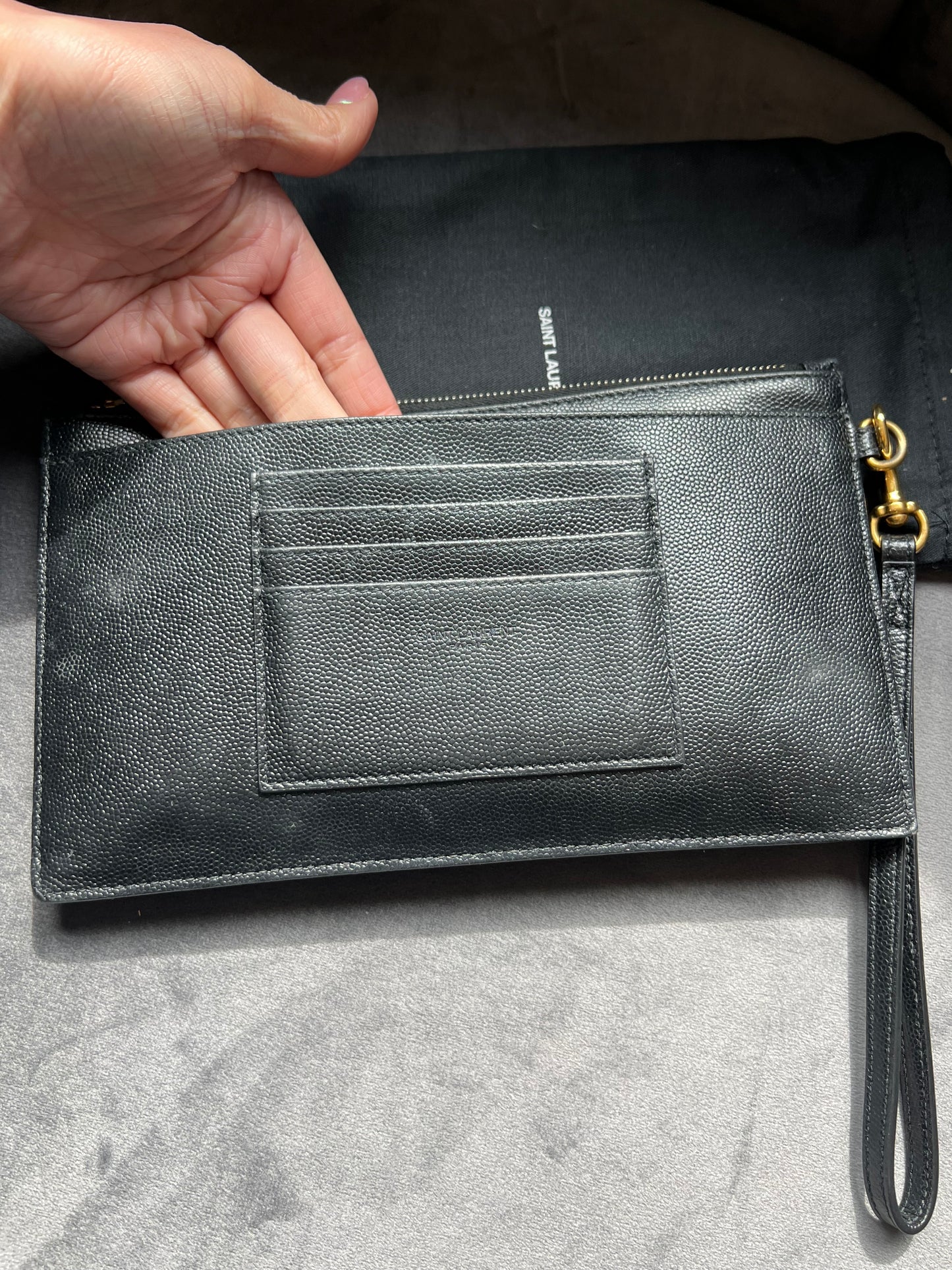 Saint Laurent Cassandre Wristlet
