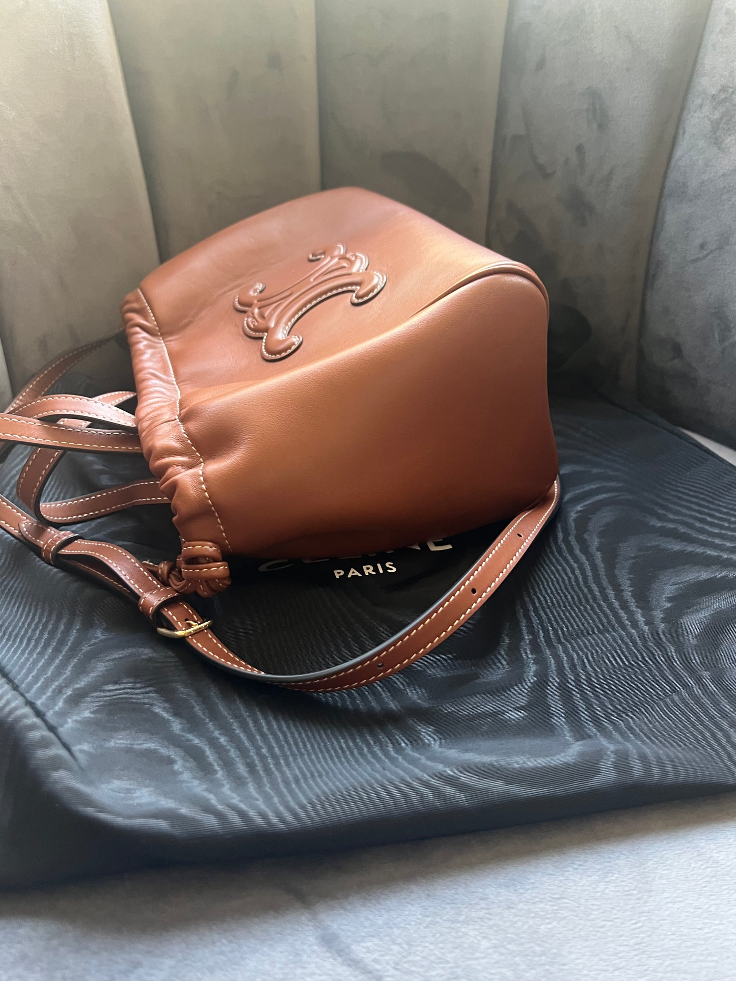New Celine Triomphe Cabas crossbody bag