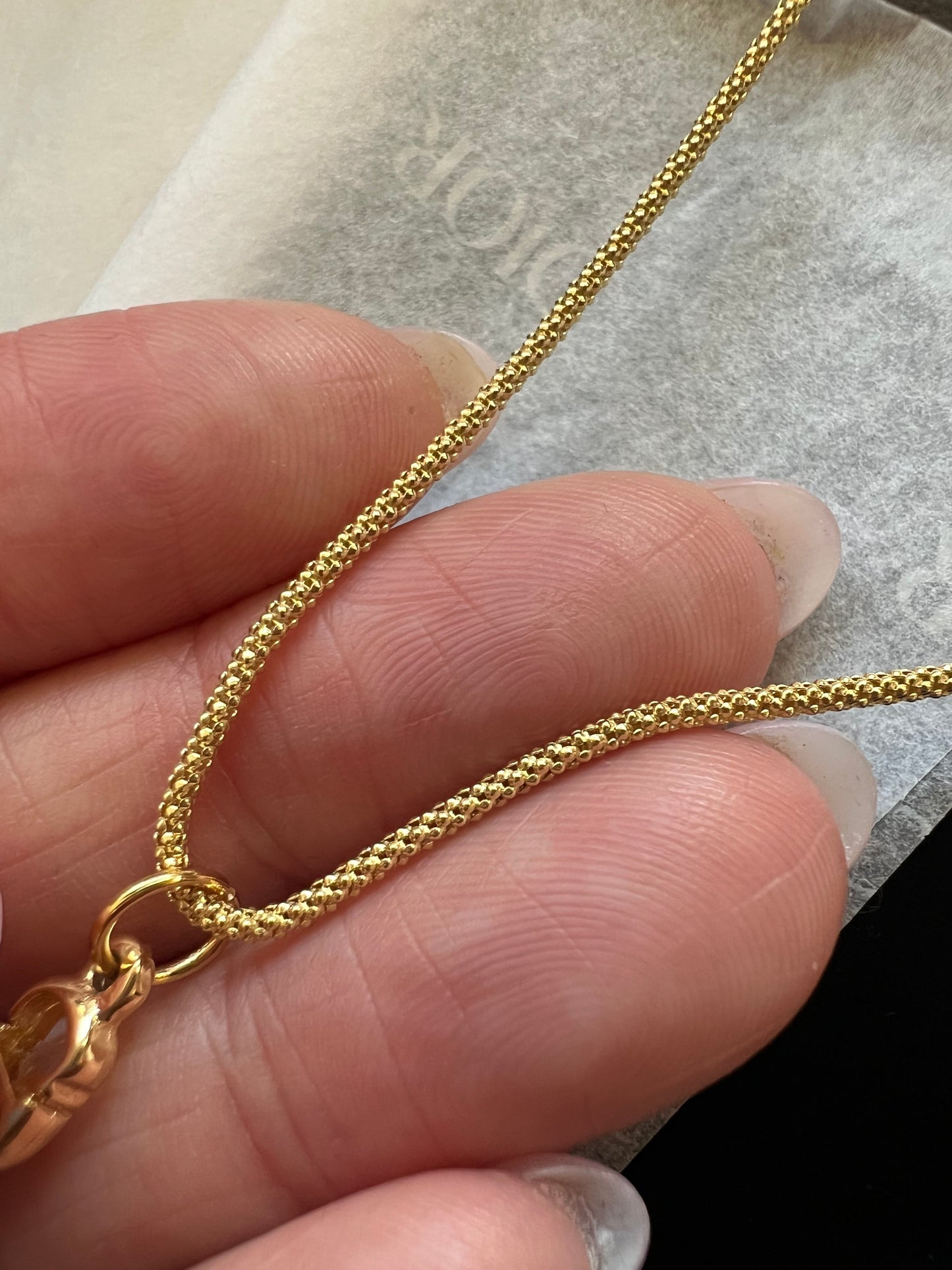 Christian Dior Pearl CD charm necklace