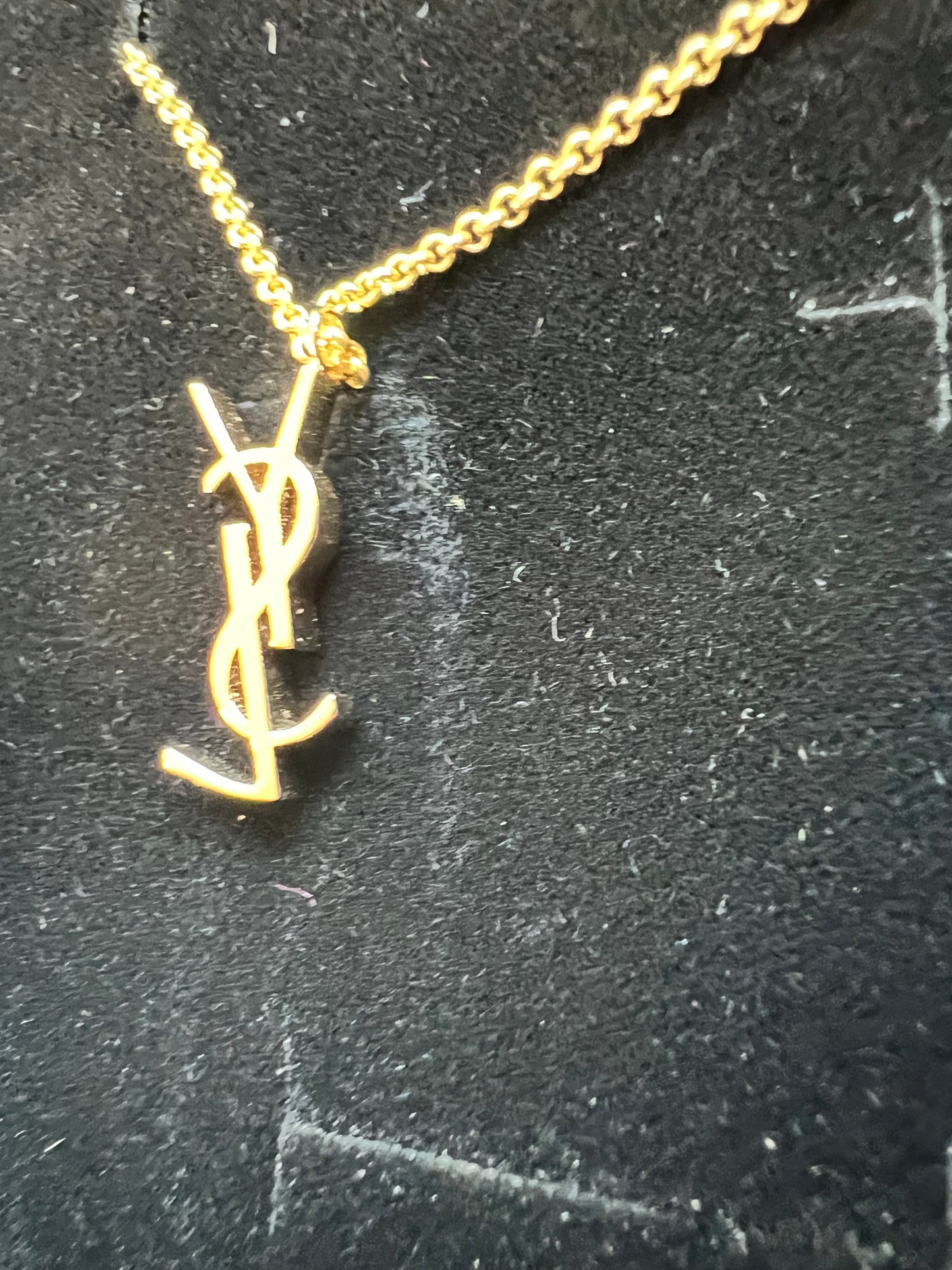 YSL charm necklace