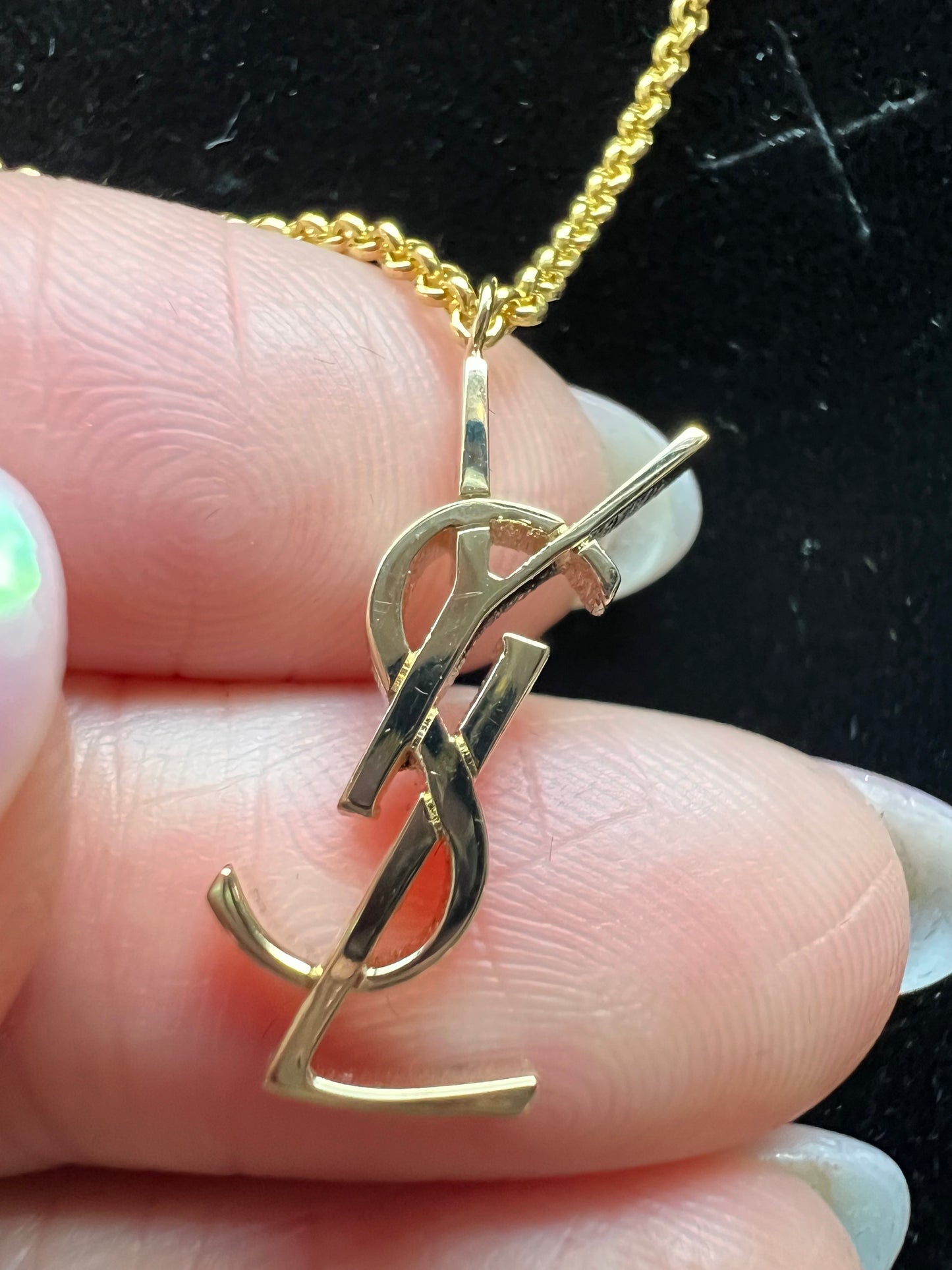 YSL charm necklace