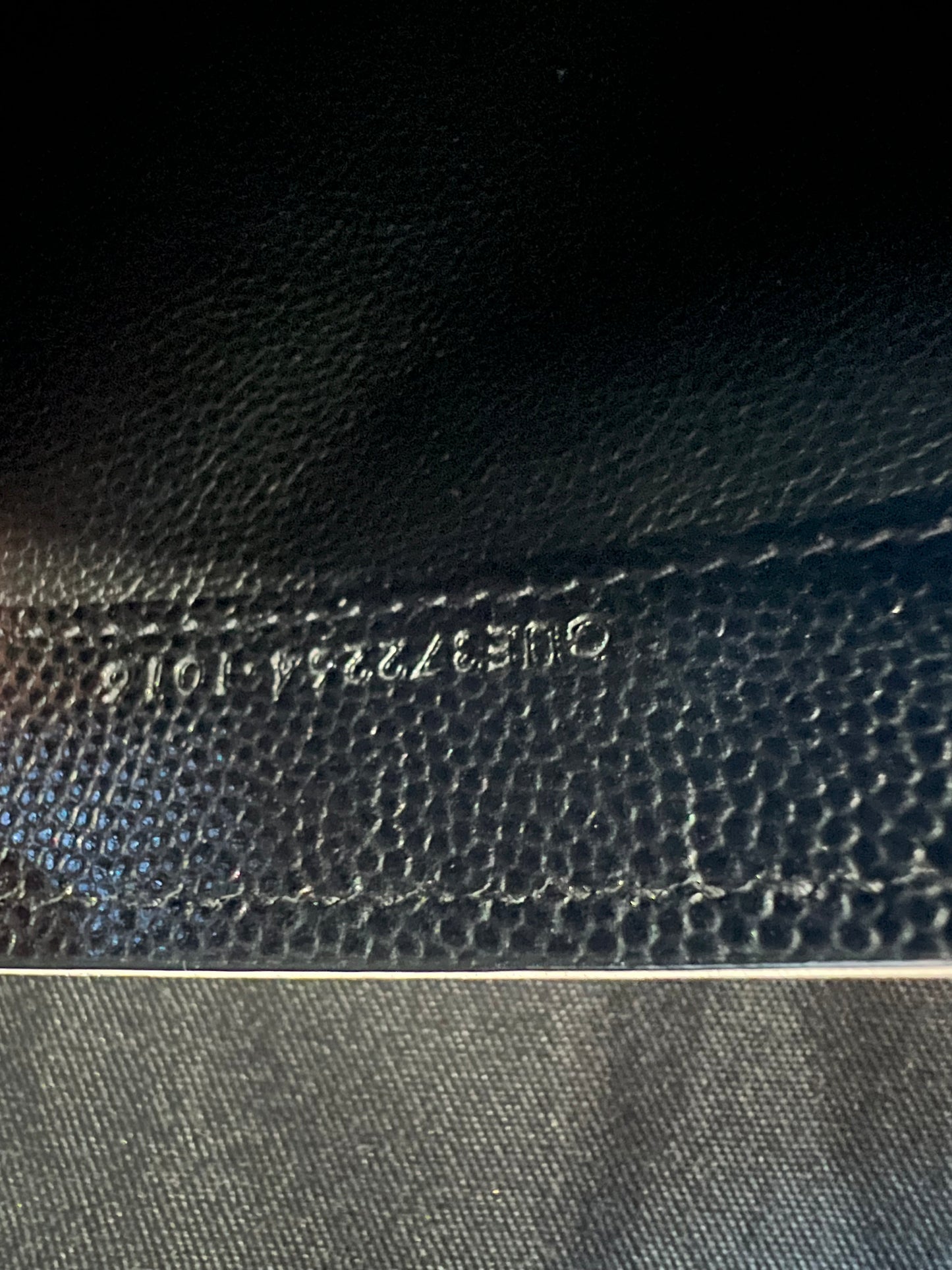 Saint Laurent Cassandre colorblock wallet on chain