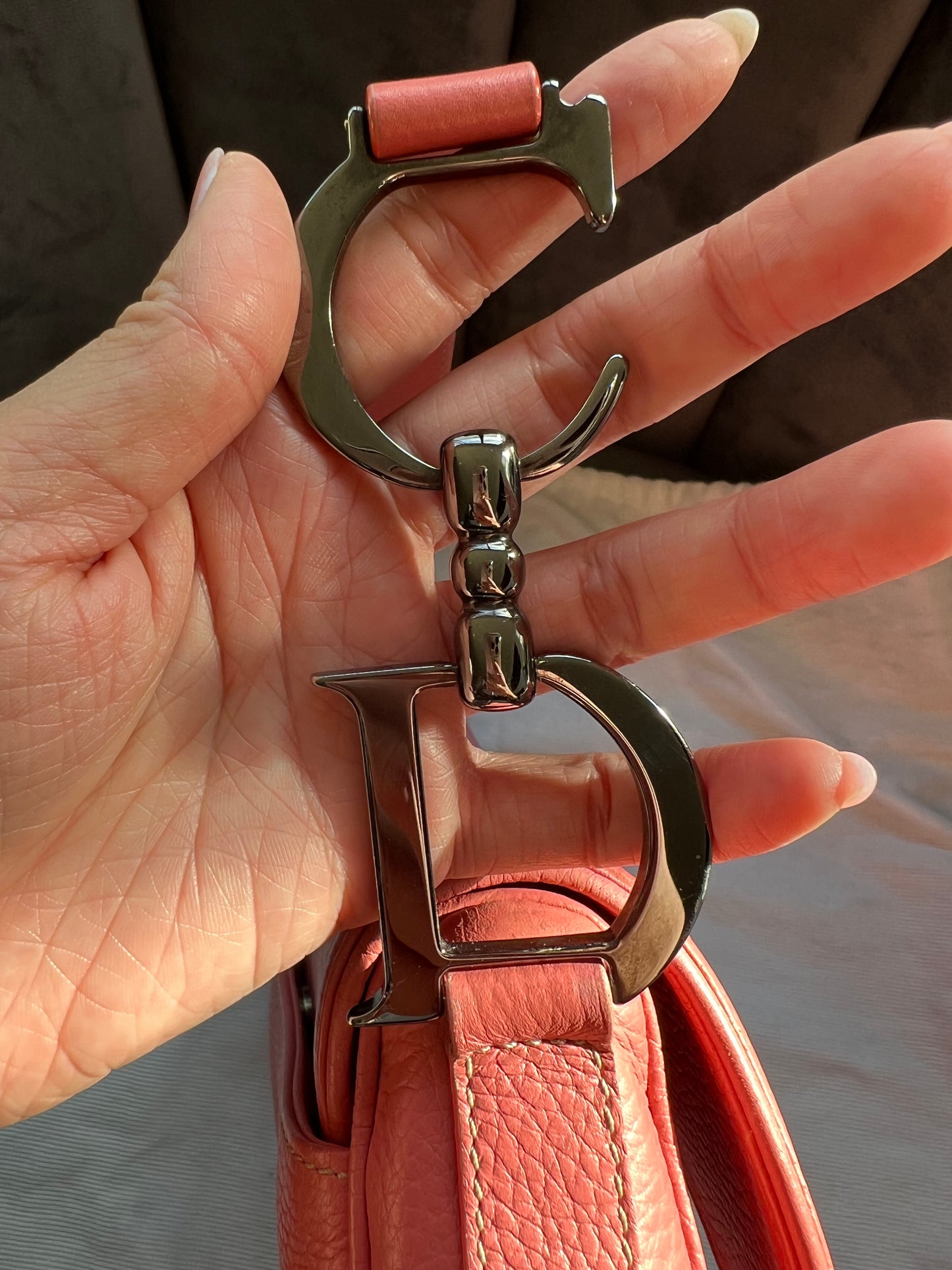 Christian Dior saddle bag - vintage rose pink