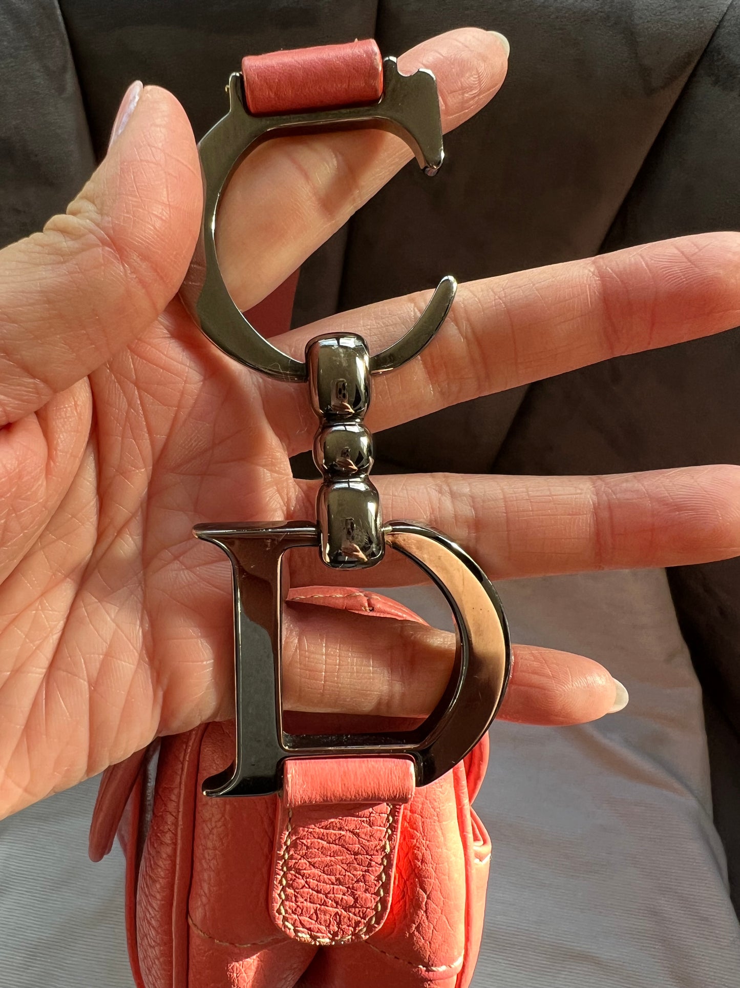 Christian Dior saddle bag - vintage rose pink