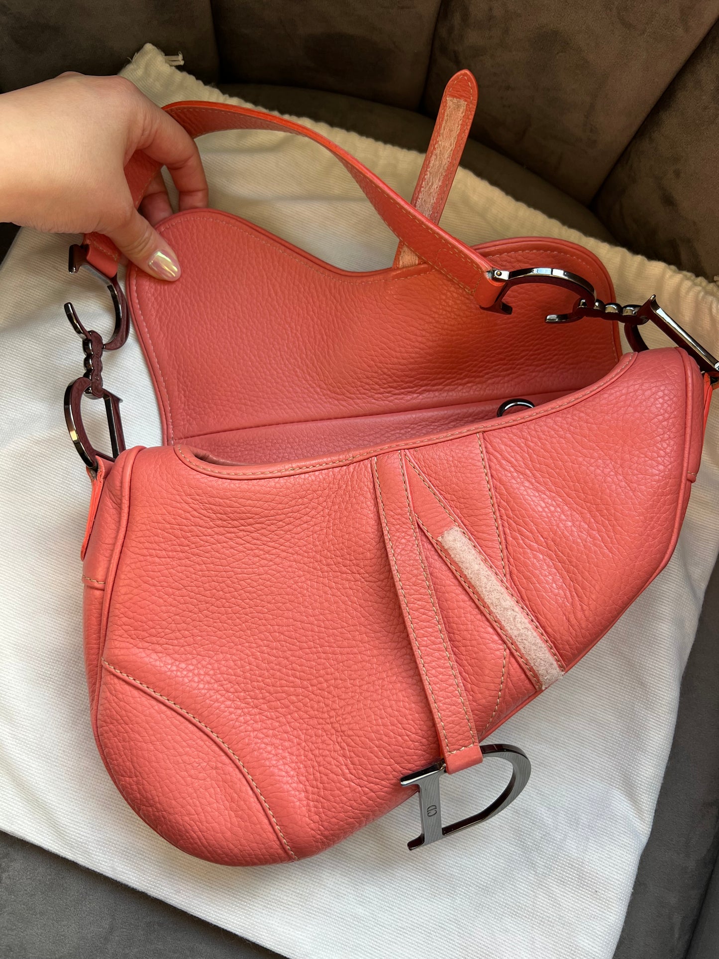 Christian Dior saddle bag - vintage rose pink
