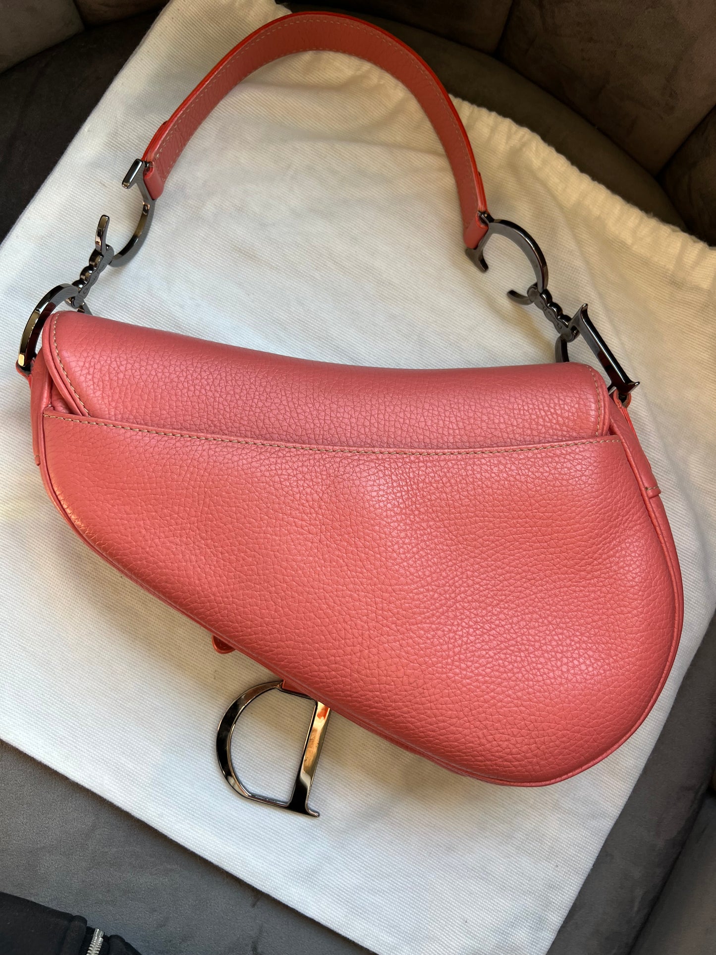 Christian Dior saddle bag - vintage rose pink