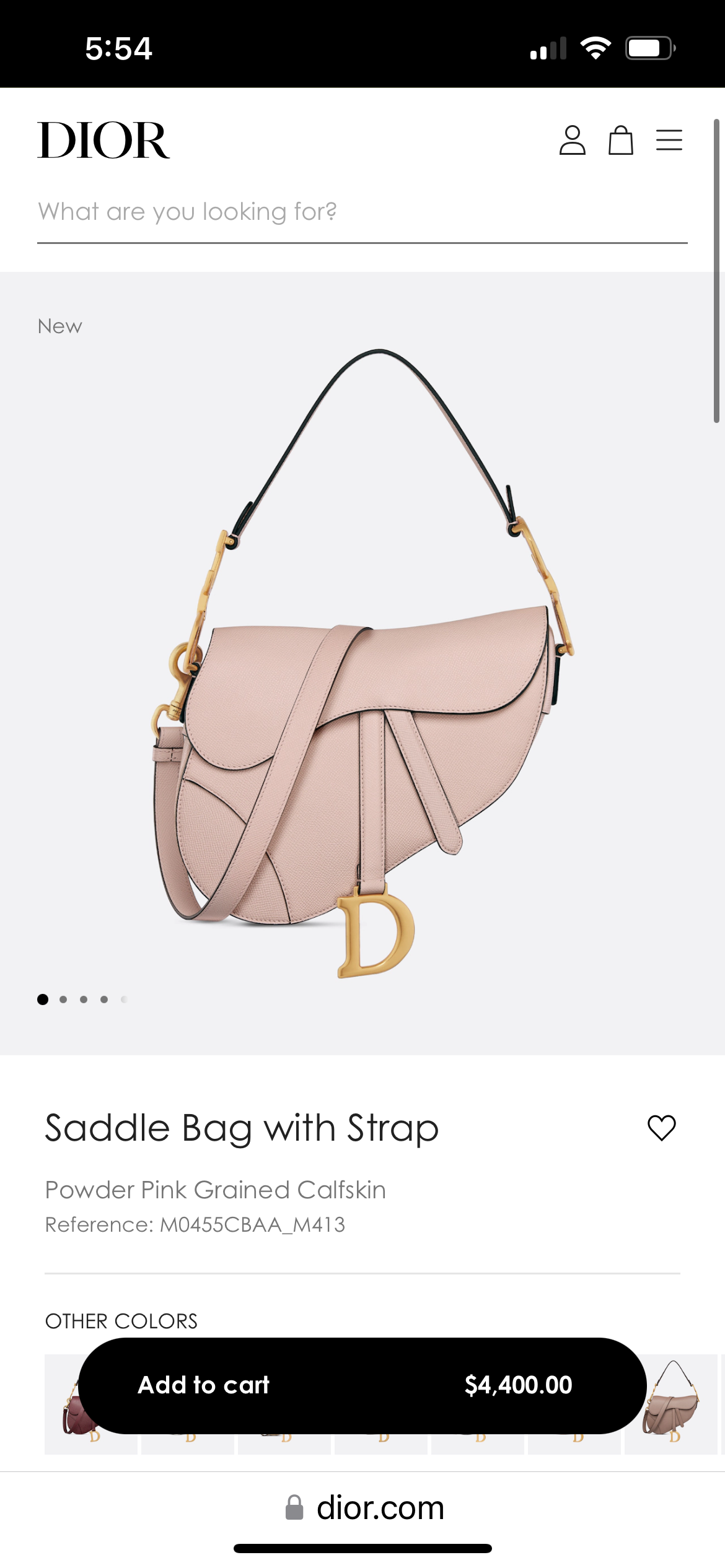 Christian Dior saddle bag - vintage rose pink