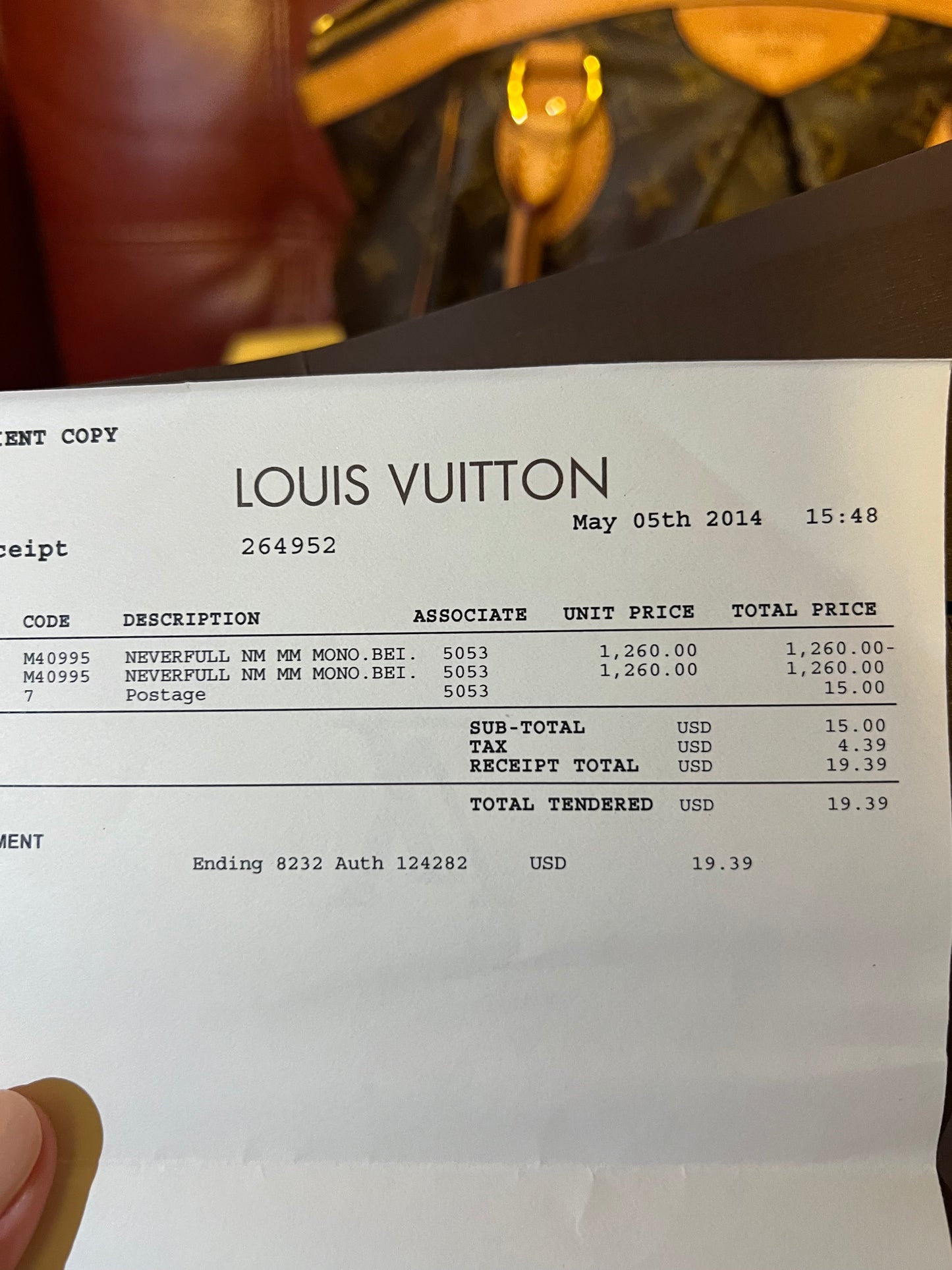 LOUIS VUITTON Monogram Tivoli PM