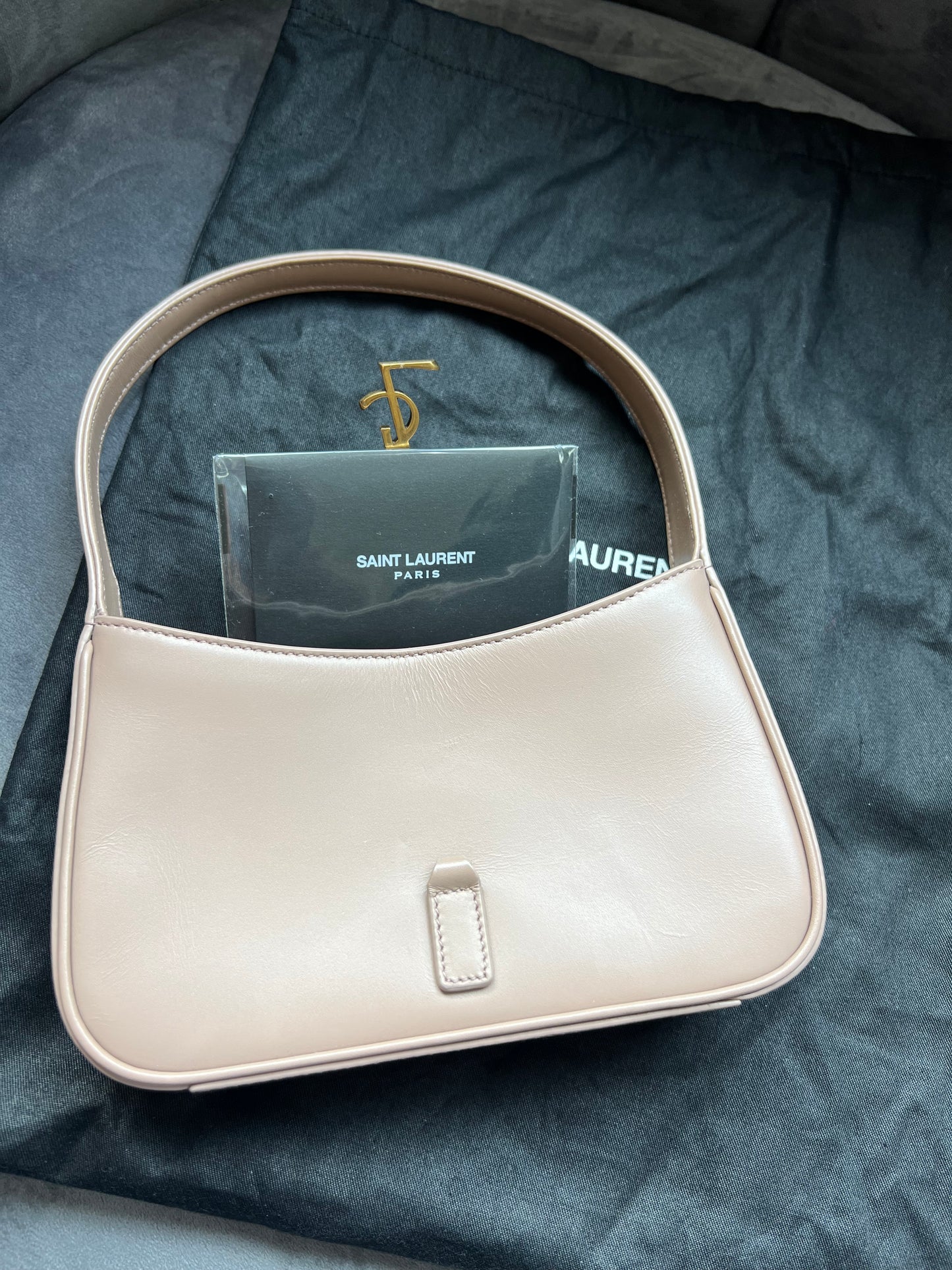 YSL Le 5 A 7 Hobo Rosy Sand
