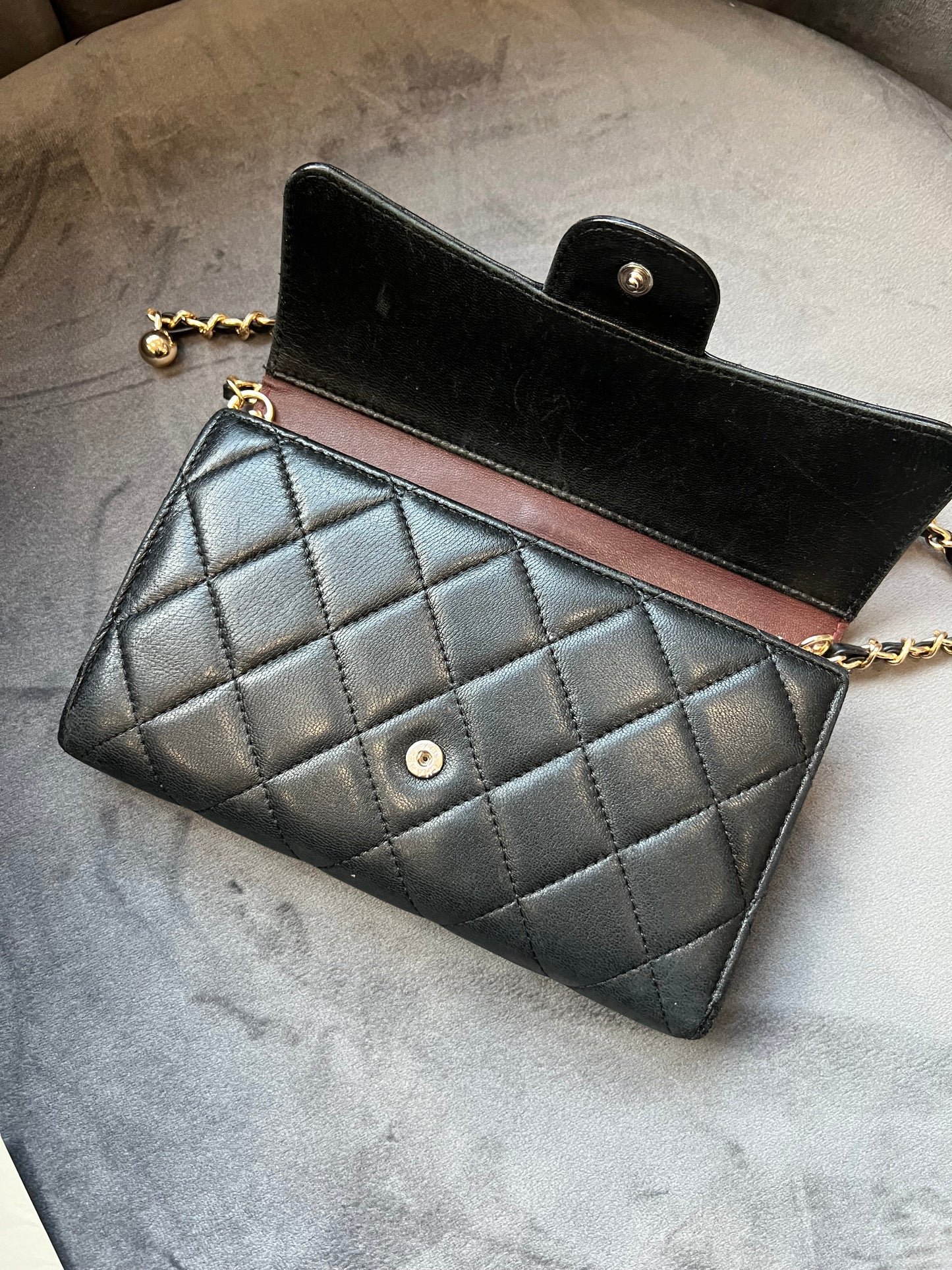 Chanel timeless wallet on chain