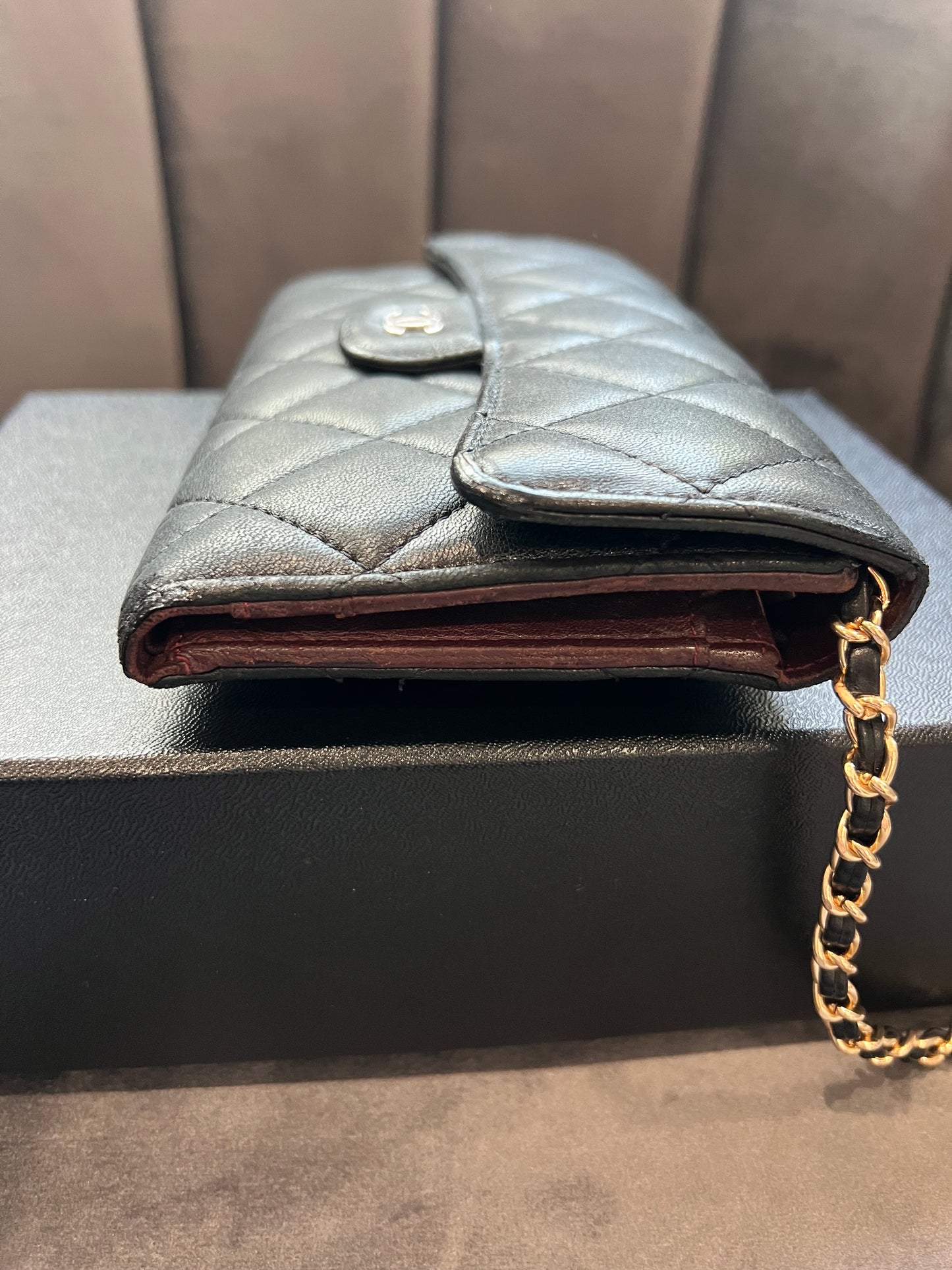Chanel timeless wallet on chain
