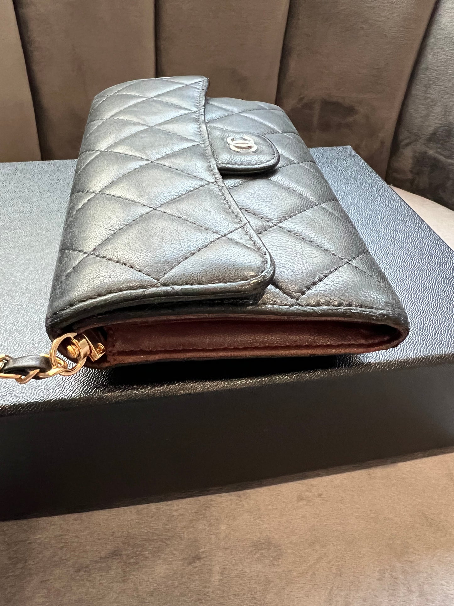 Chanel timeless wallet on chain