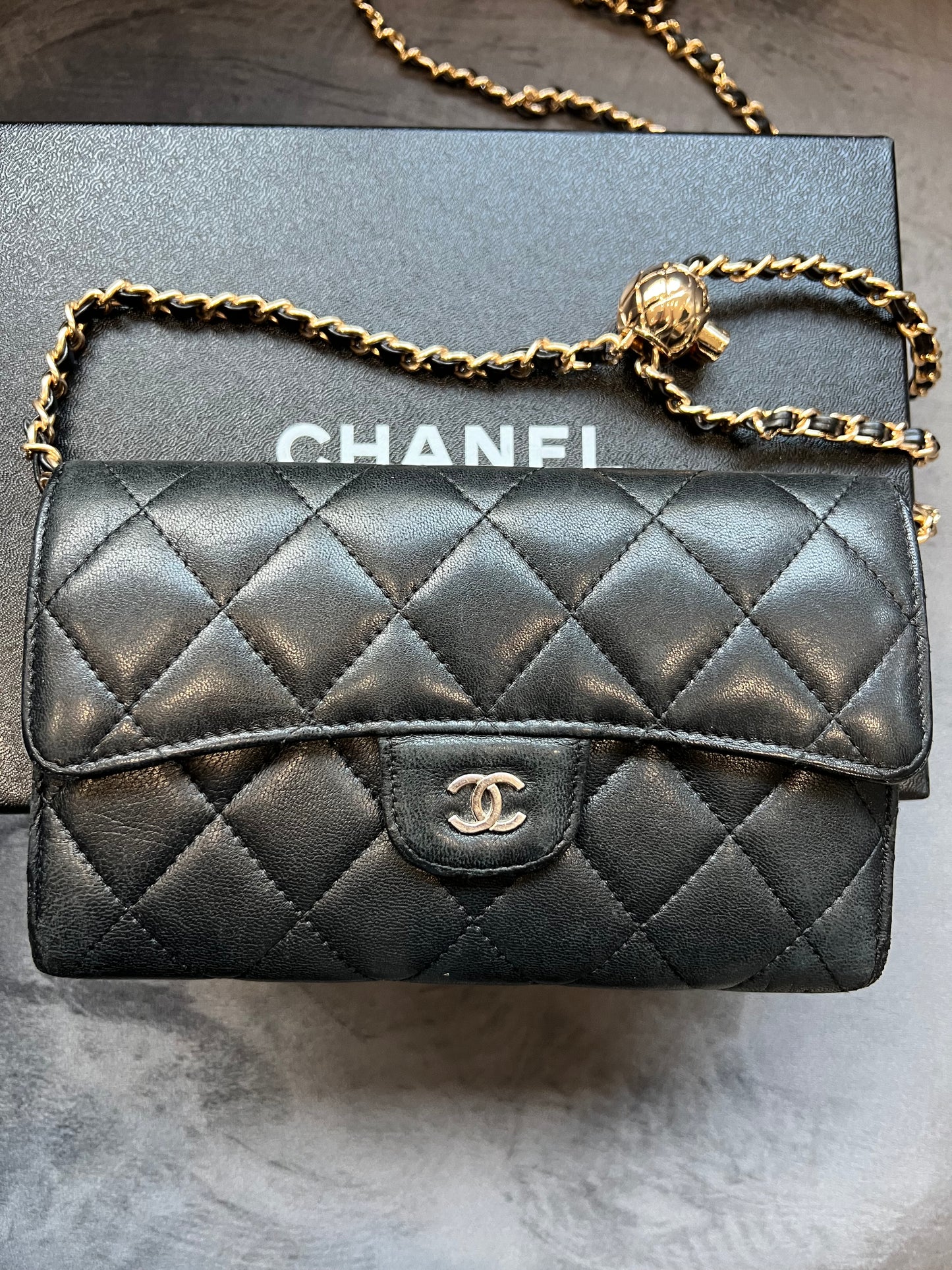 Chanel timeless wallet on chain