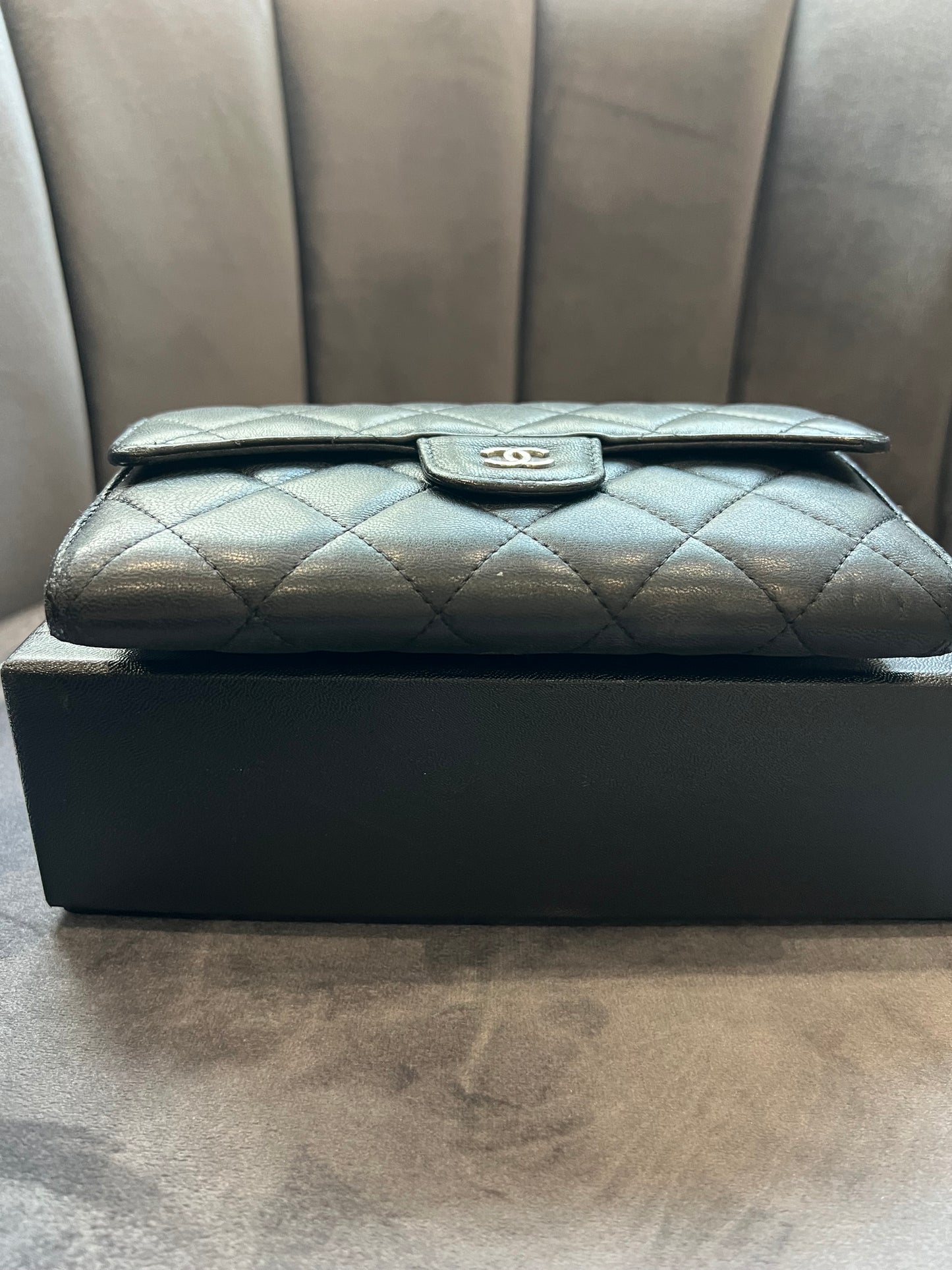 Chanel timeless wallet on chain