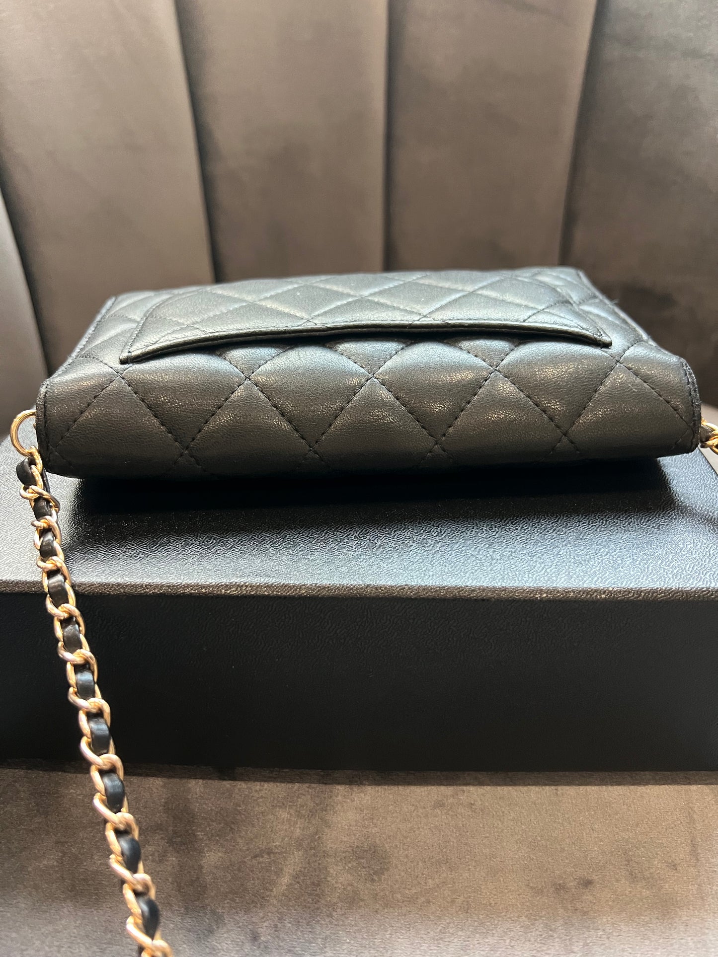Chanel timeless wallet on chain