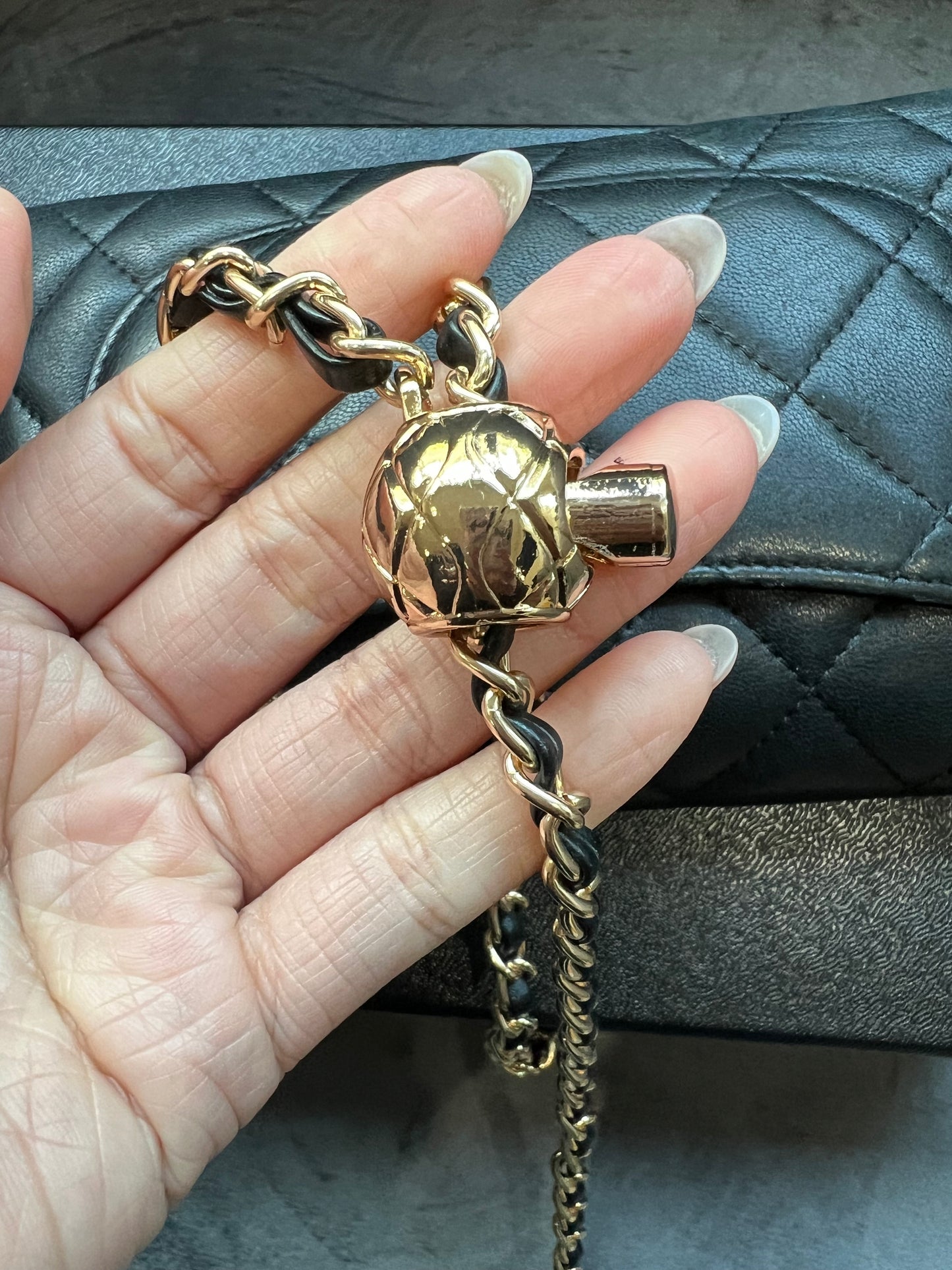Chanel timeless wallet on chain