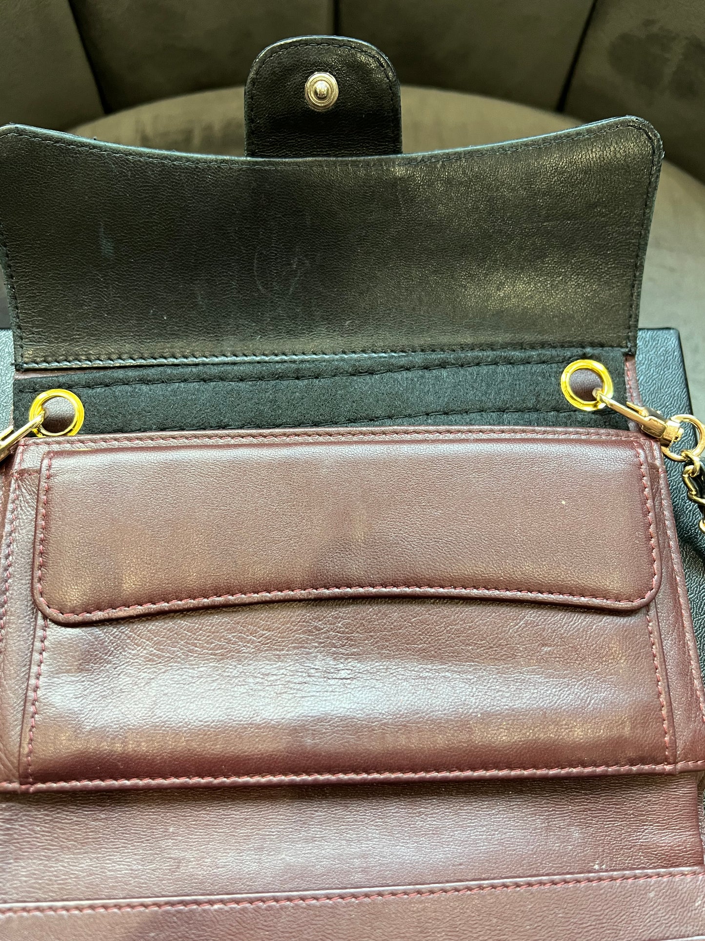 Chanel timeless wallet on chain