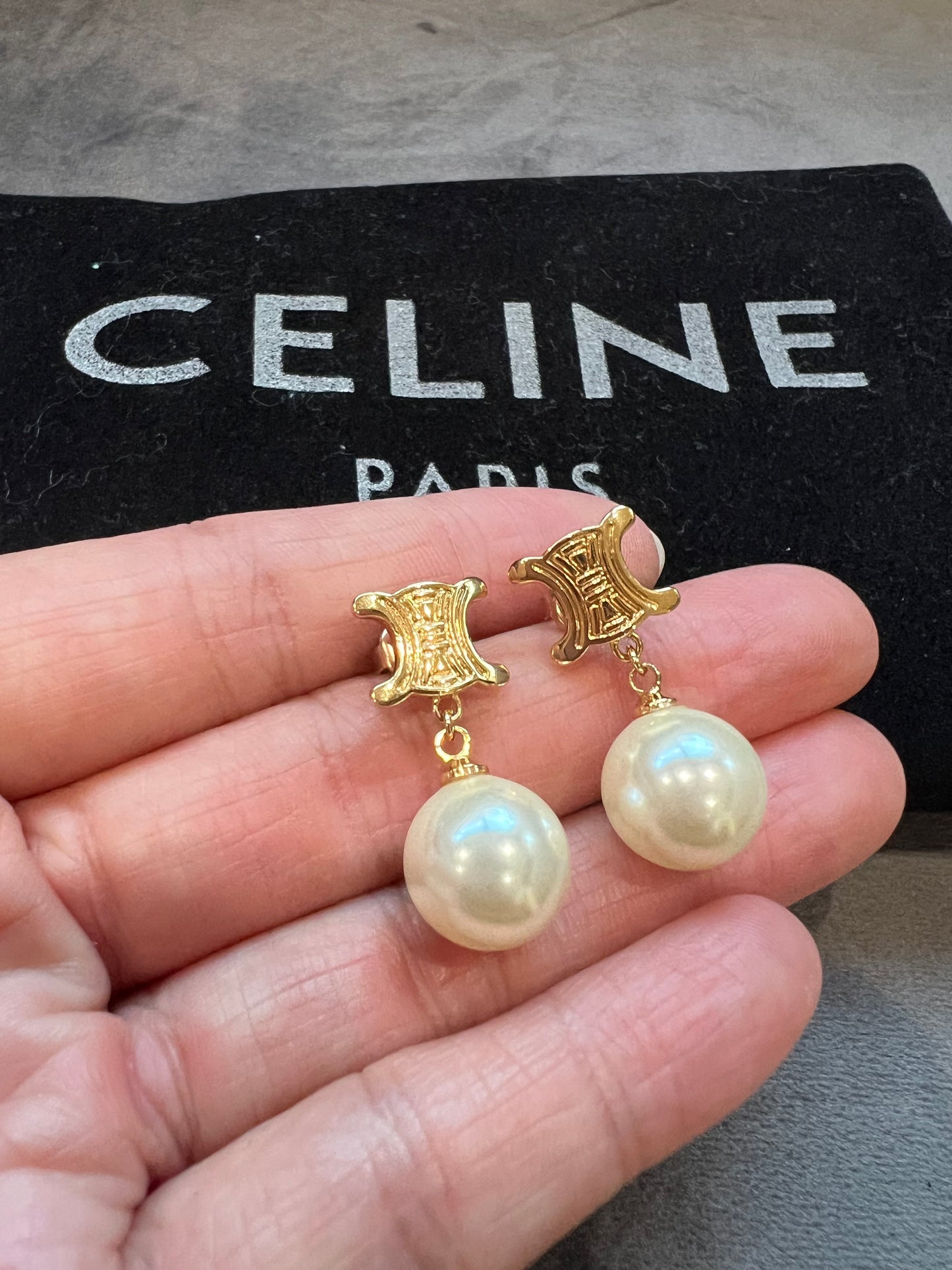 Celine triomphe earrings