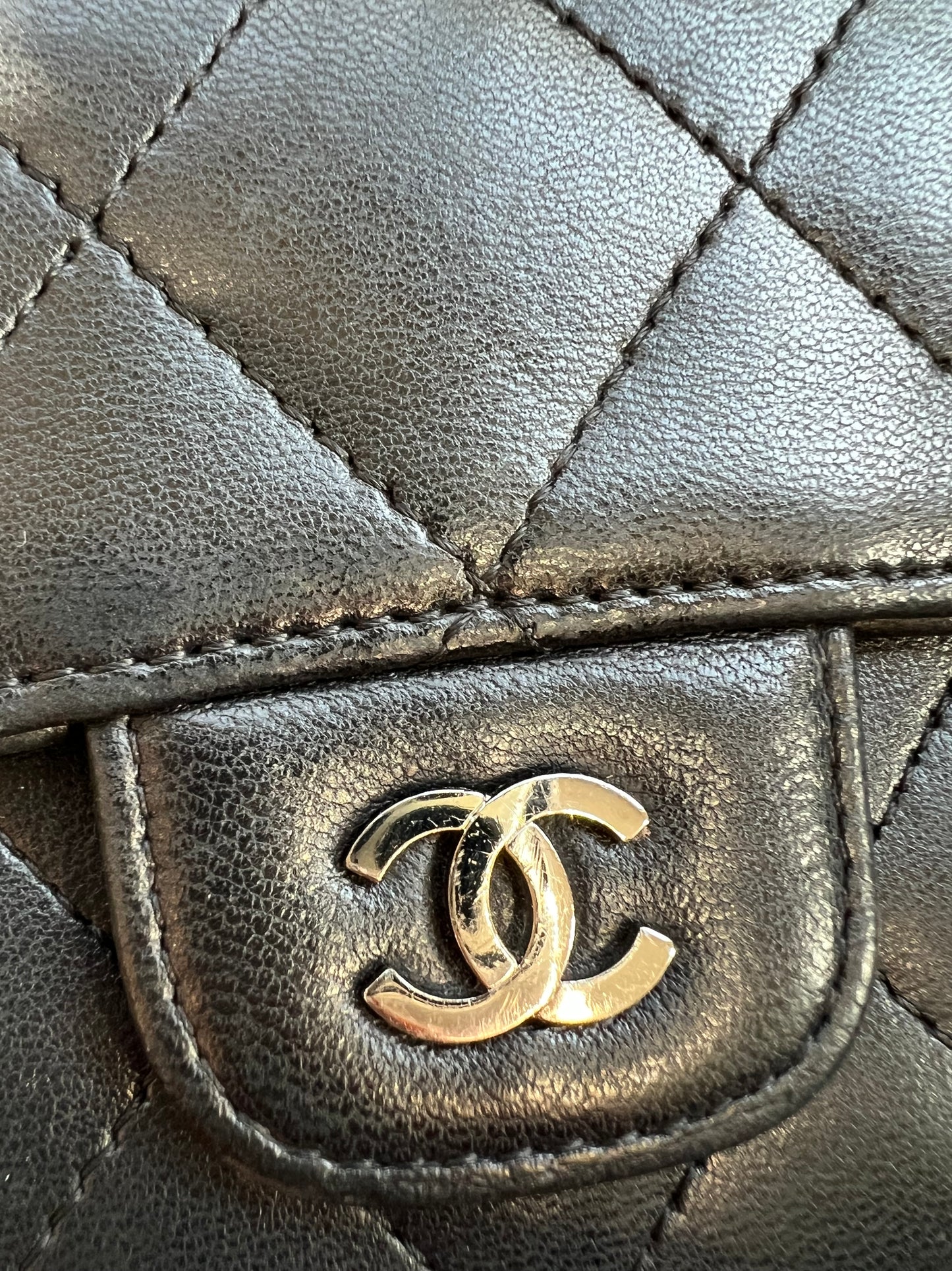 Matelasse quilted Chanel timeless wallet on chain
