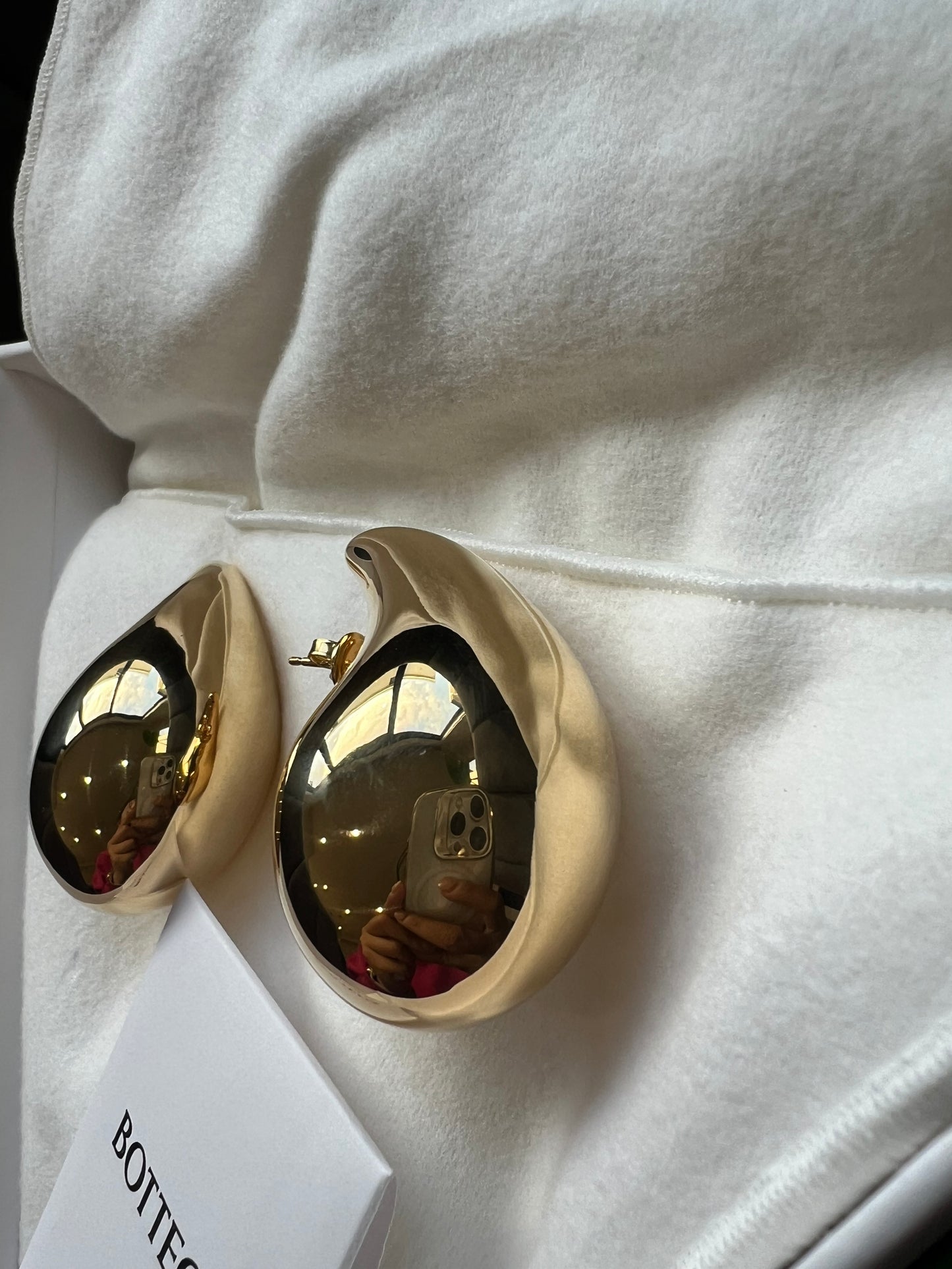 Bottega Veneta Large Gold Drop earrings