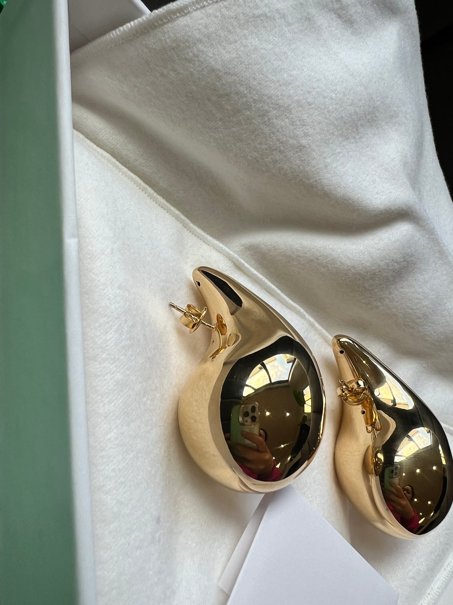 Bottega Veneta Large Gold Drop earrings