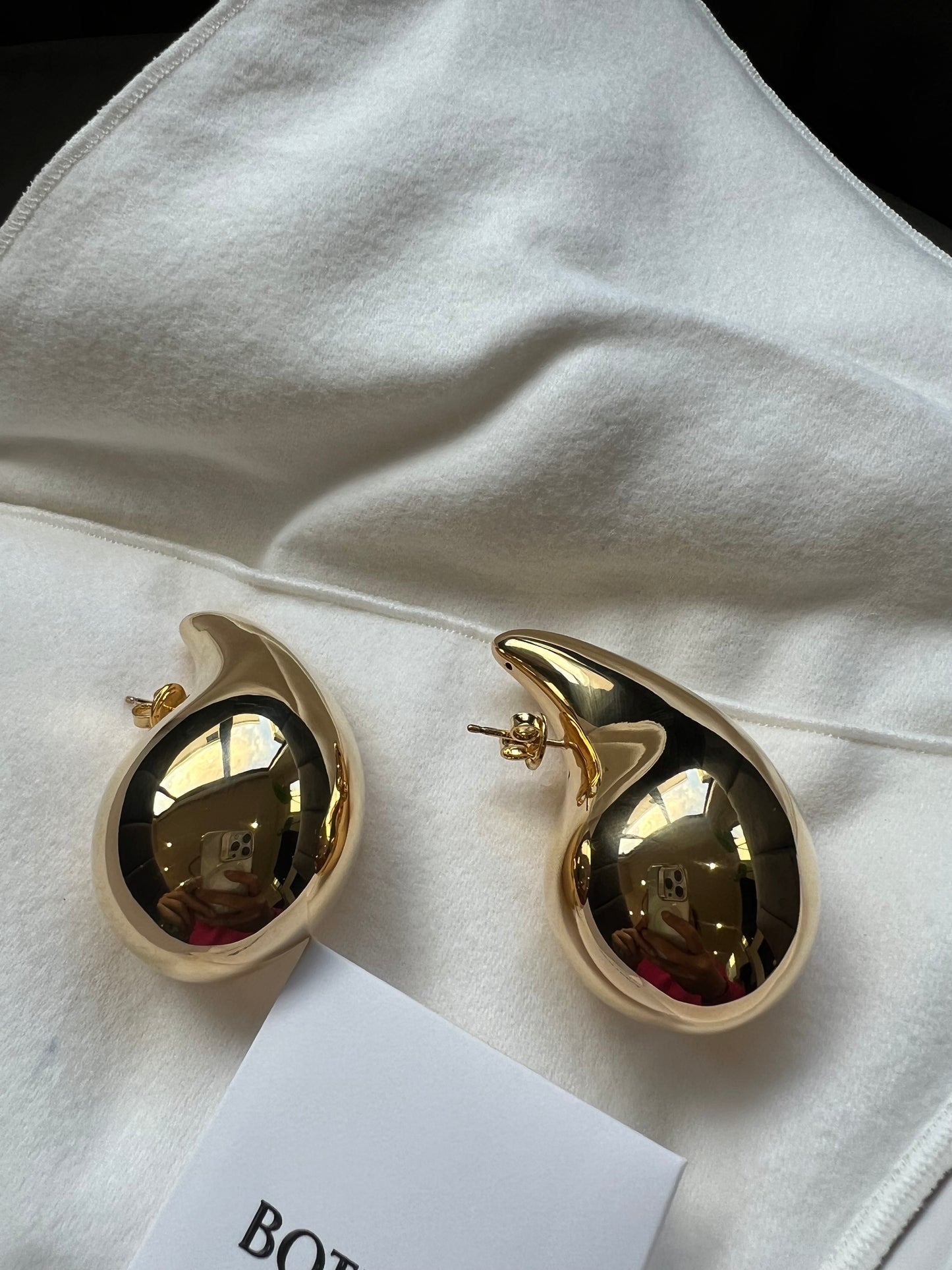 Bottega Veneta Large Gold Drop earrings