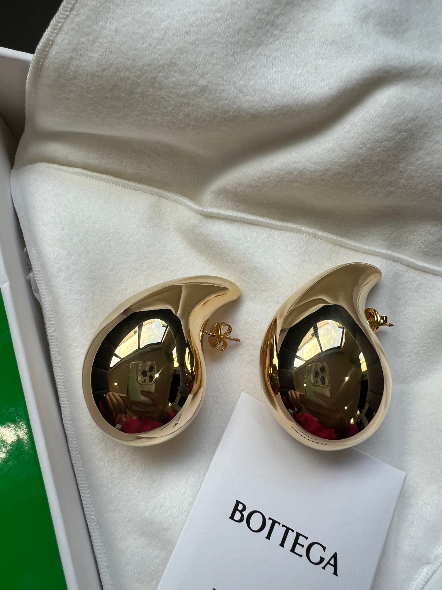 Bottega Veneta Large Gold Drop earrings