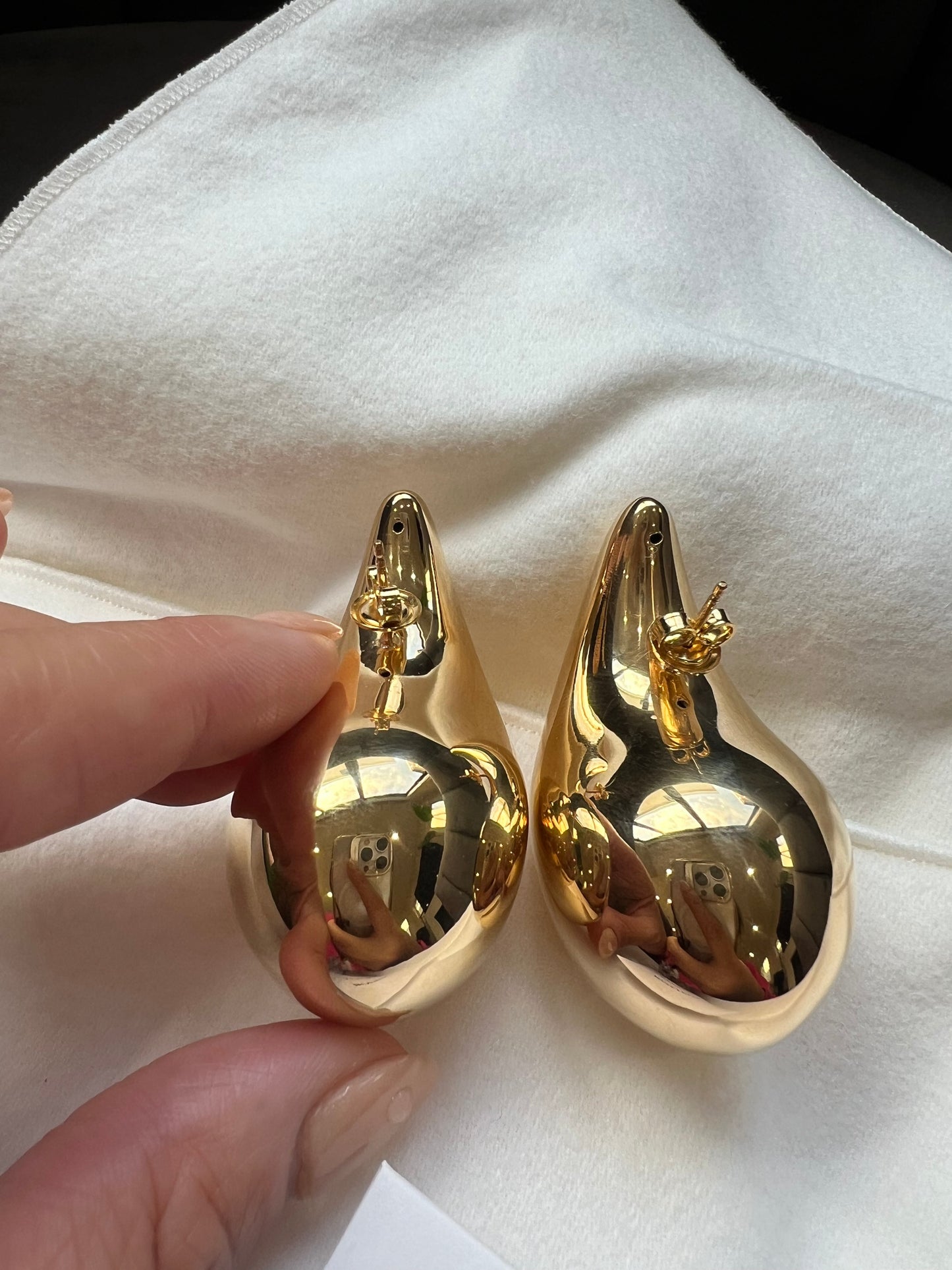 Bottega Veneta Large Gold Drop earrings