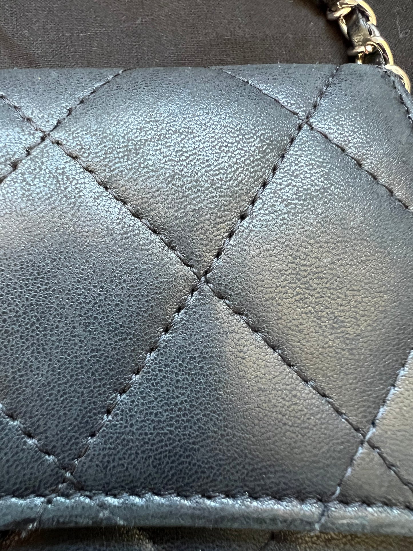 Chanel vintage timeless wallet on chain
