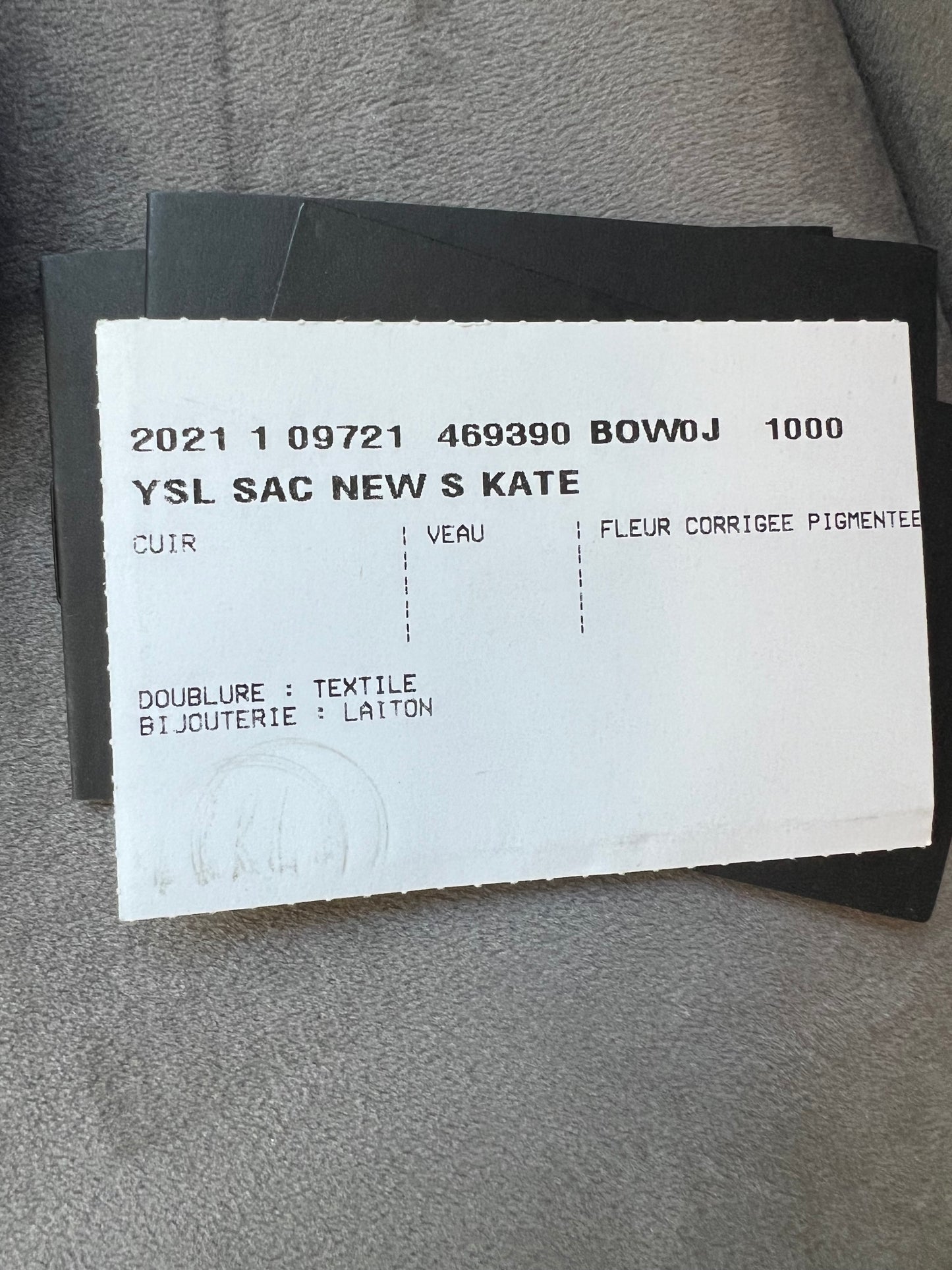 KATE SMALL IN GRAIN DE POUDRE EMBOSSED LEATHER