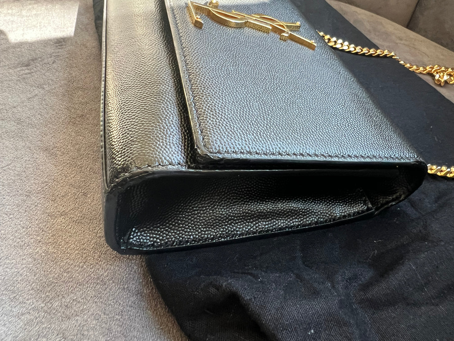 KATE SMALL IN GRAIN DE POUDRE EMBOSSED LEATHER