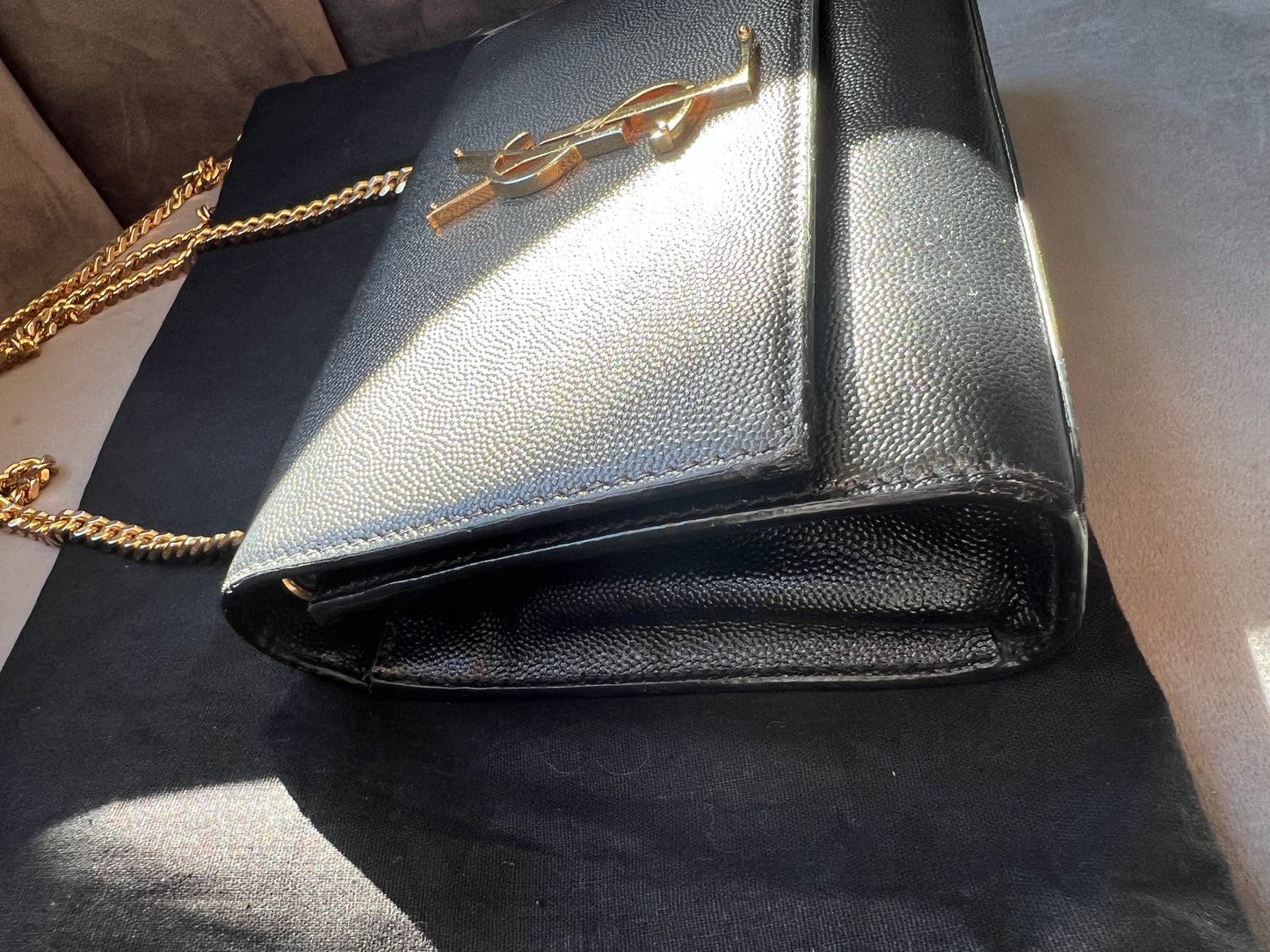 KATE SMALL IN GRAIN DE POUDRE EMBOSSED LEATHER