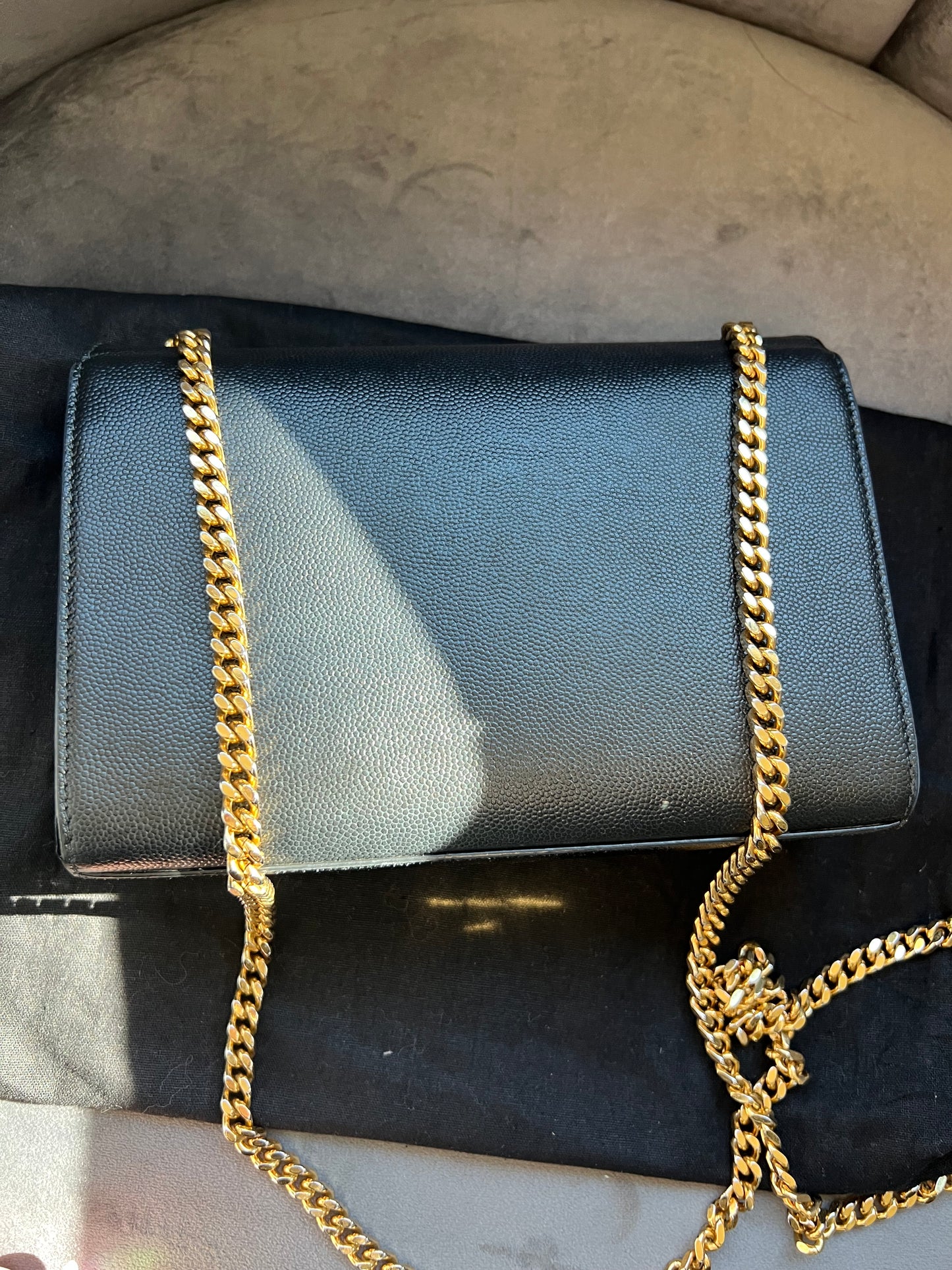 KATE SMALL IN GRAIN DE POUDRE EMBOSSED LEATHER