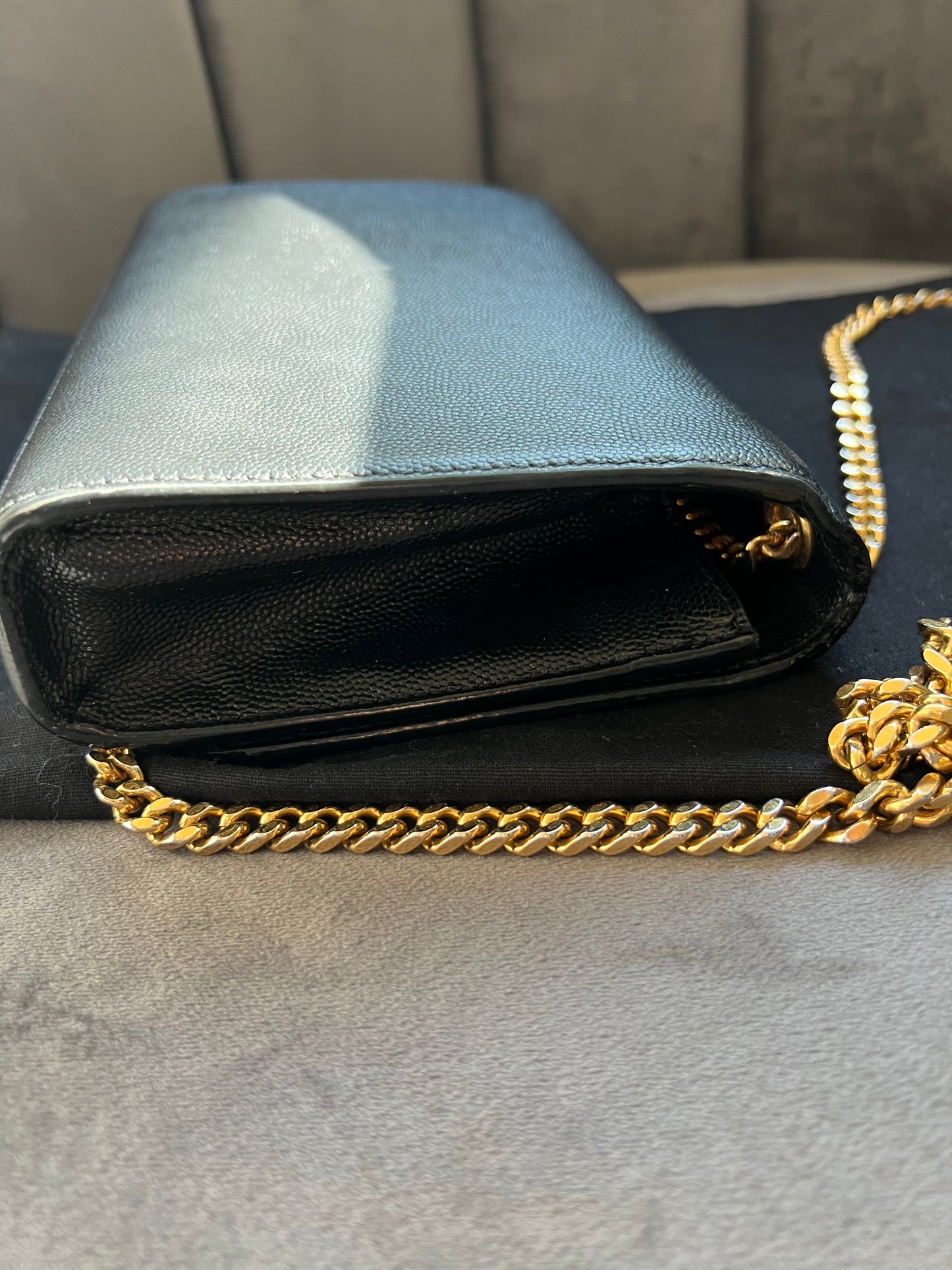 KATE SMALL IN GRAIN DE POUDRE EMBOSSED LEATHER