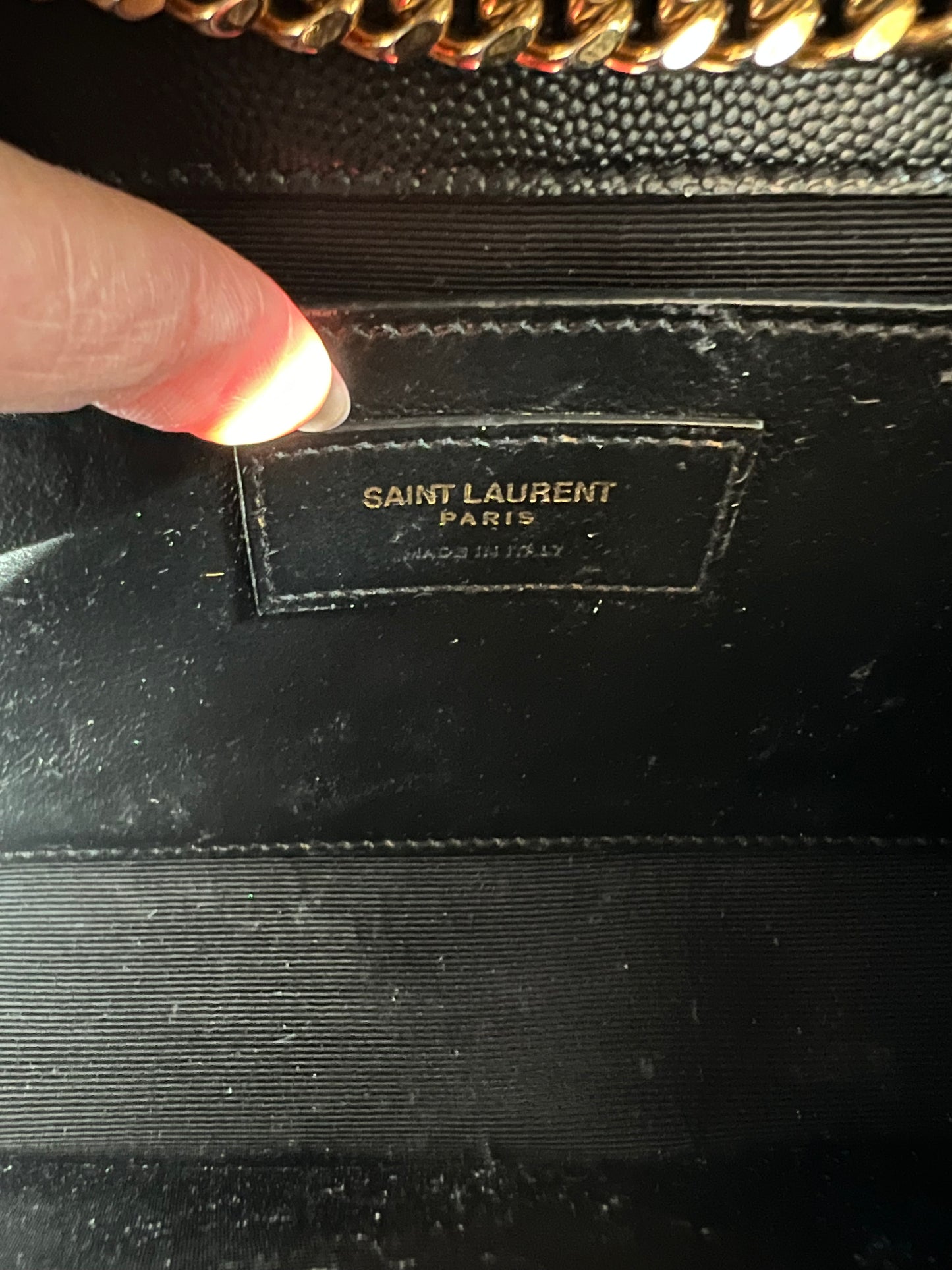KATE SMALL IN GRAIN DE POUDRE EMBOSSED LEATHER