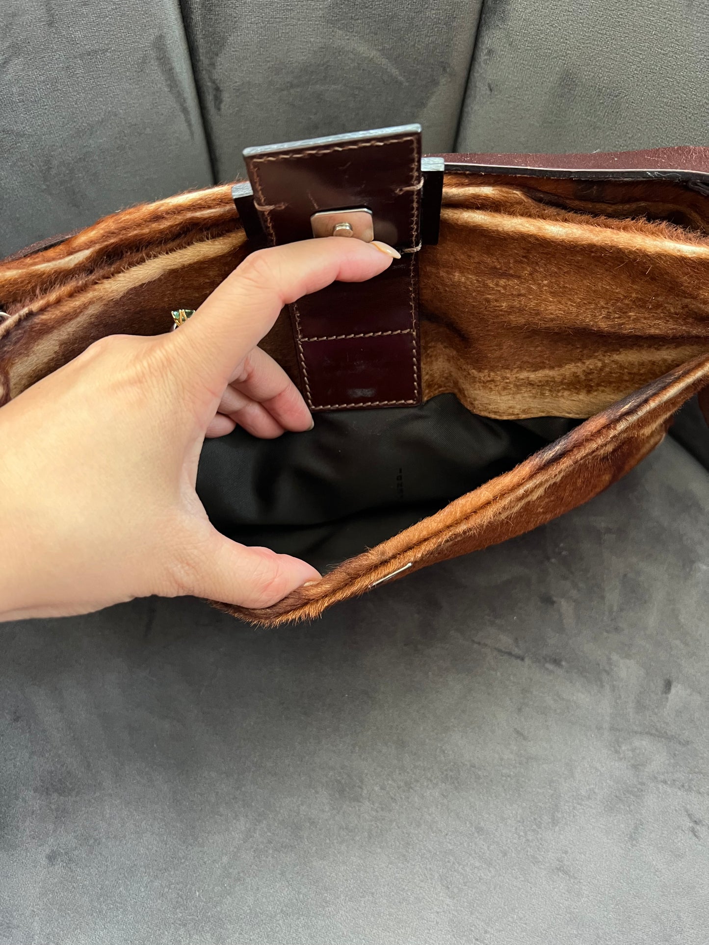 Rare Fendi Baguette in ponyhair