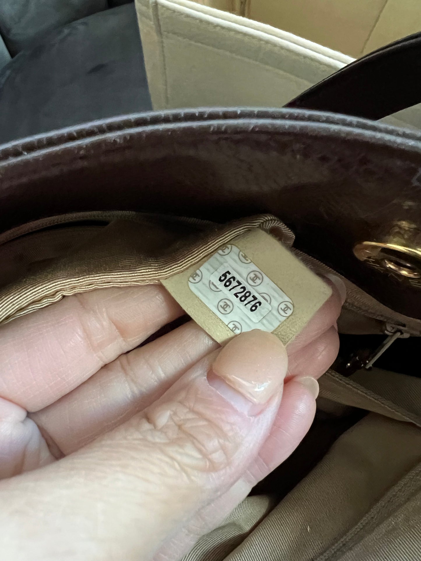 Chanel Exec Cerf Tote caviar 24k gold