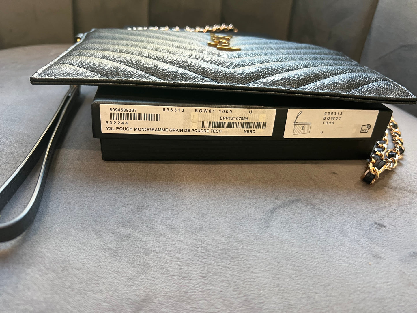 New Saint Laurent Monogram Wristlet