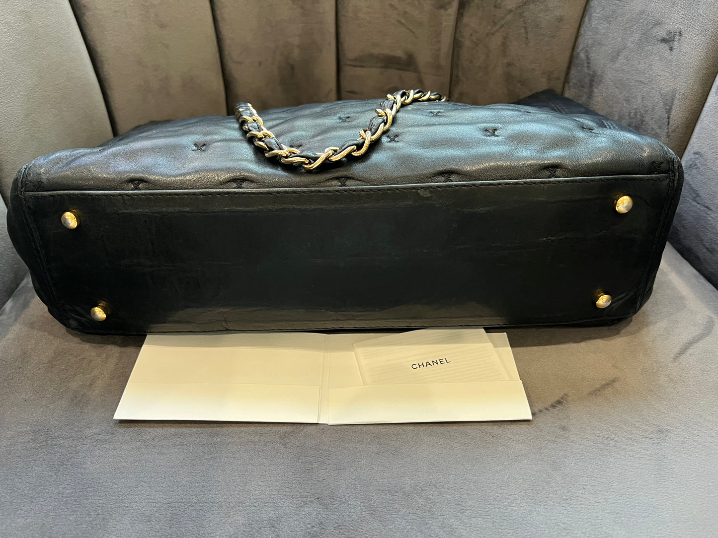Vintage Chanel Lambskin Quilted Tote Bag